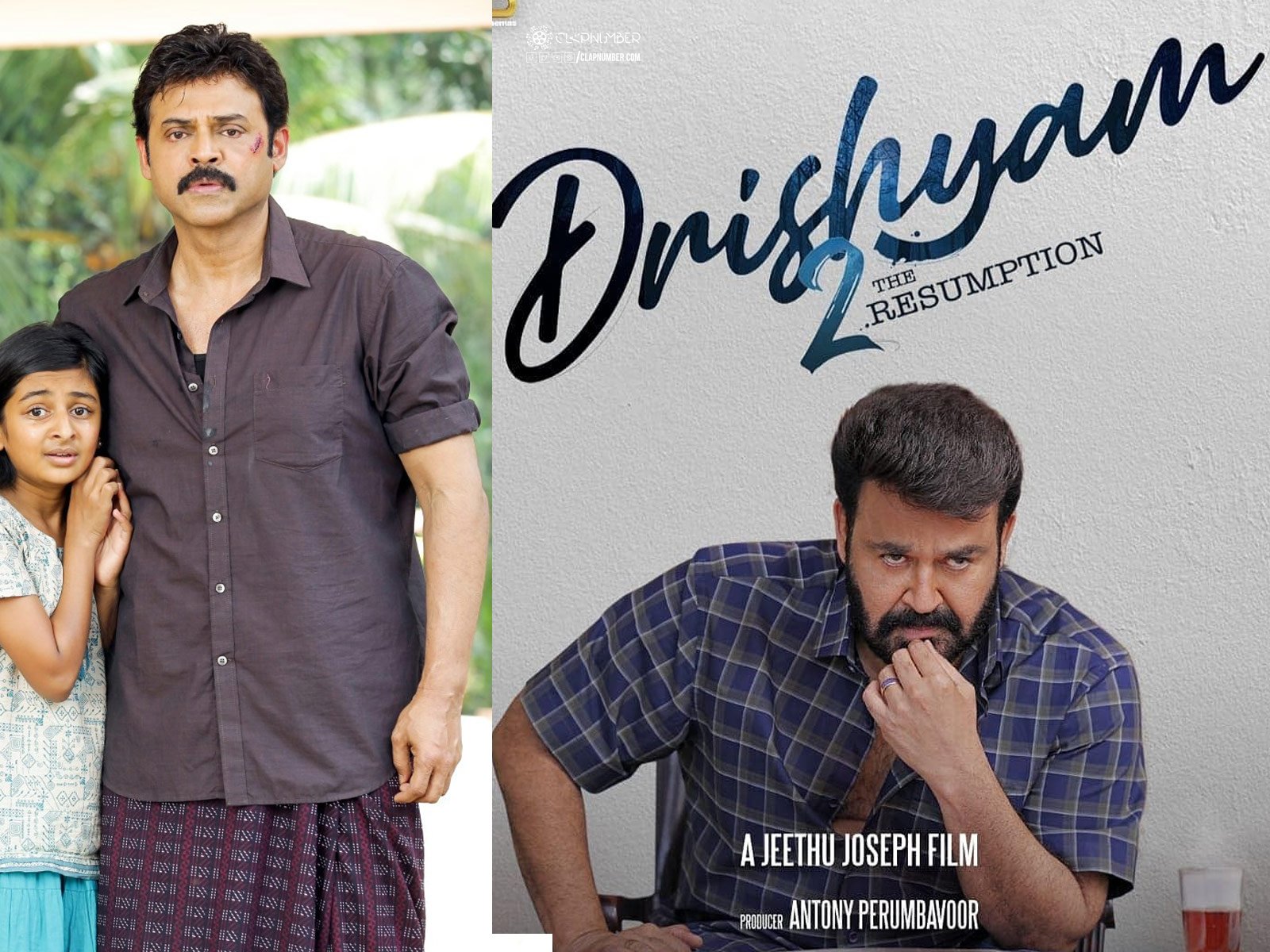 Mohan Lal's 'Drishyam 2' brings obstacles for Venkatesh's 'Drishyam 2'