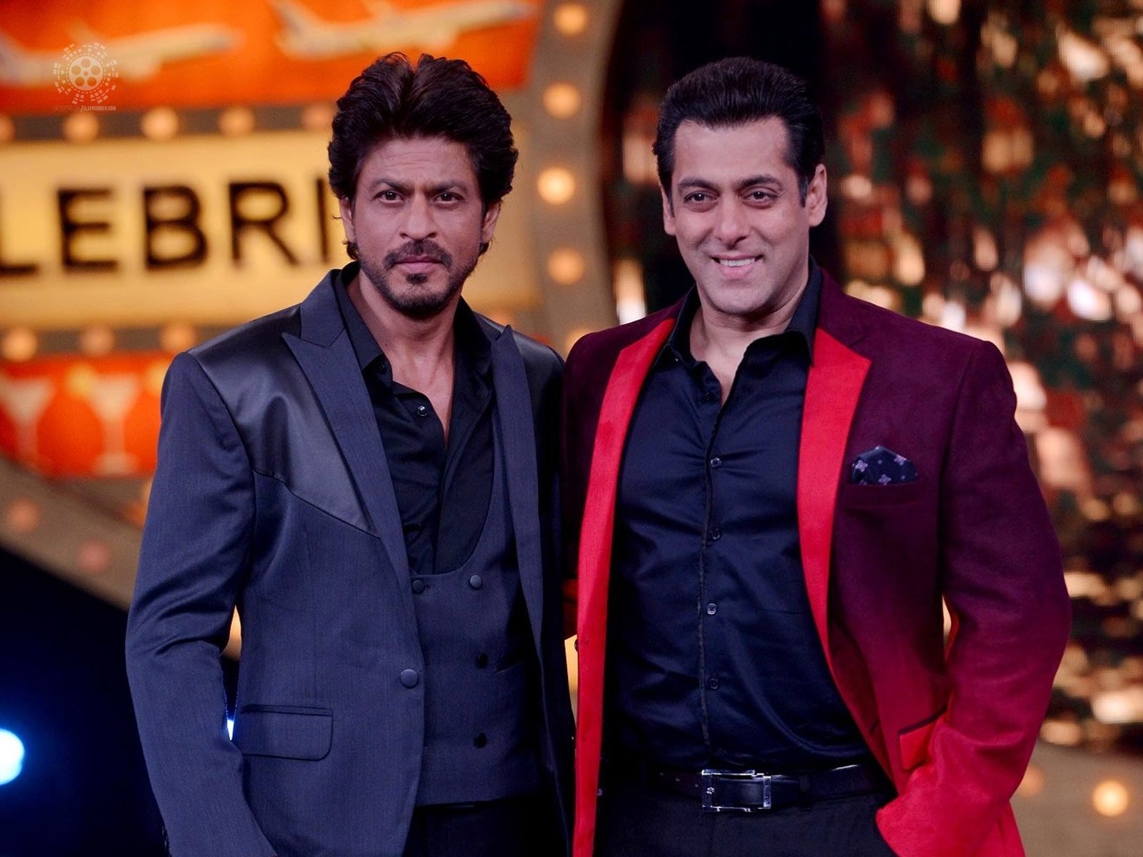 Salman Khan and Shahrukh Khan on the same shooting sets