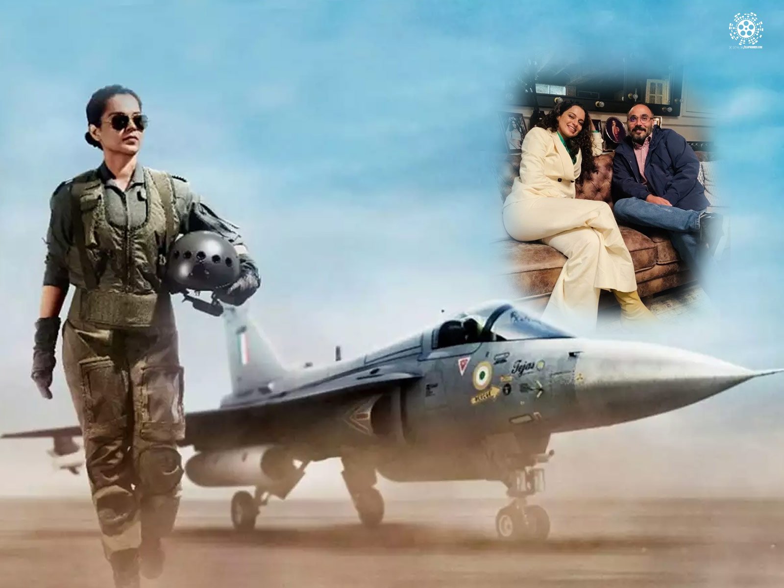 Kangana Ranaut Tweeted Some BTS Photos Of Her Recent Project 'Tejas'
