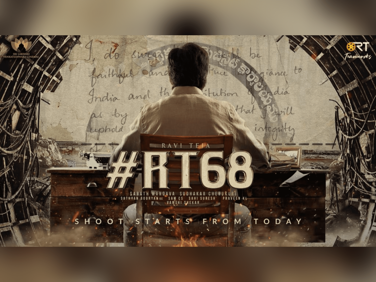 Ravi Teja's #RT68 Film Shoot Goes On Floors Today!