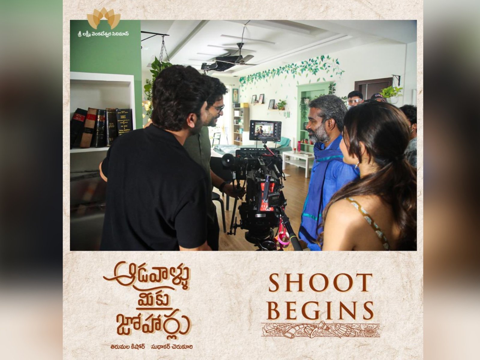 Sharwanand, Rashmika ’s Aadavaallu Meeku Joharlu shoot Begins