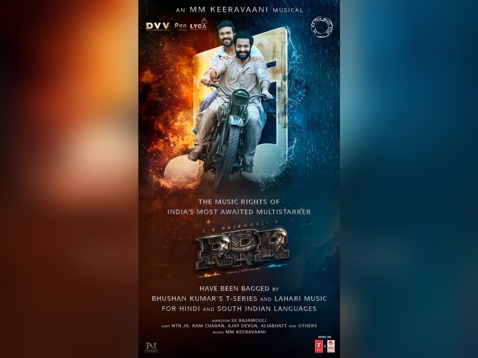 T-Series & Lahari Music Bag Music Rights In All Languages Of ‘RRR’