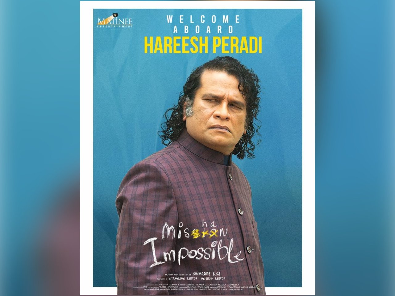Hareesh Peradi’s in Taapsee’s Mishan Impossible’s