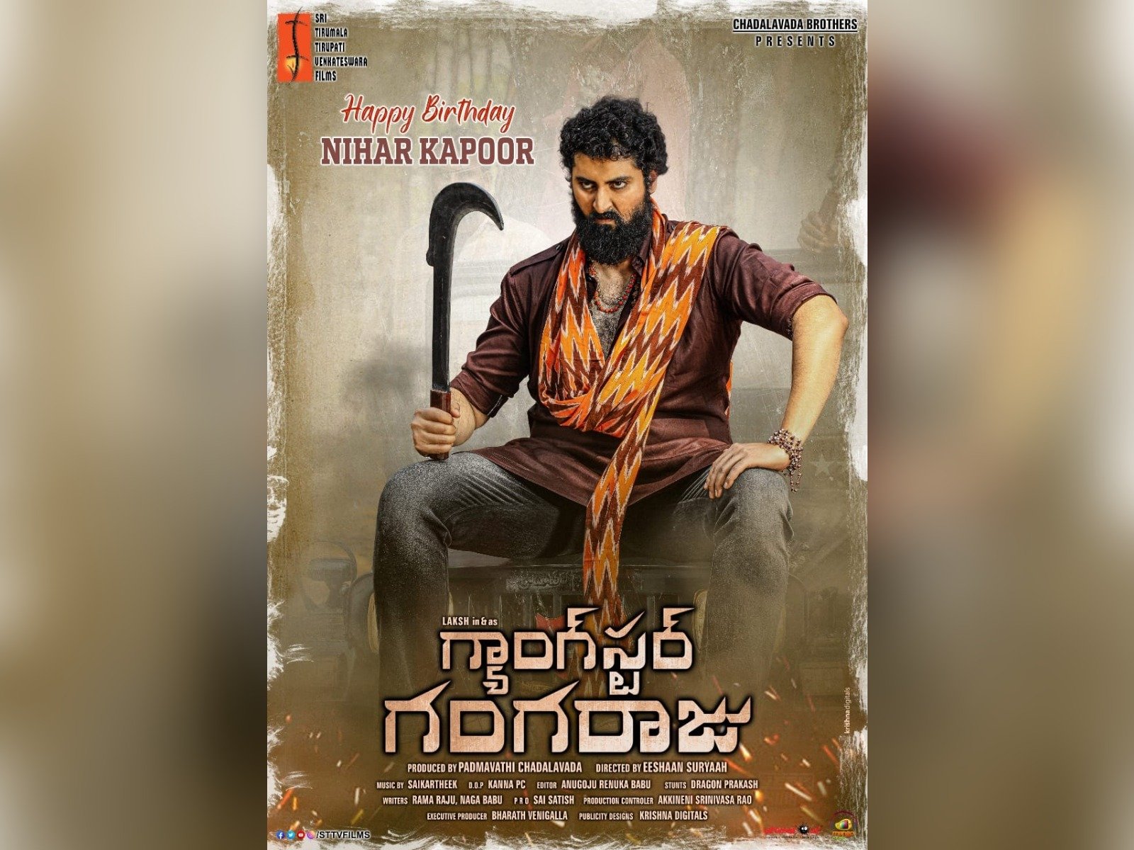 Jayasudha’s son Nihar Kapoor’s acting debut Gangster Gangaraju