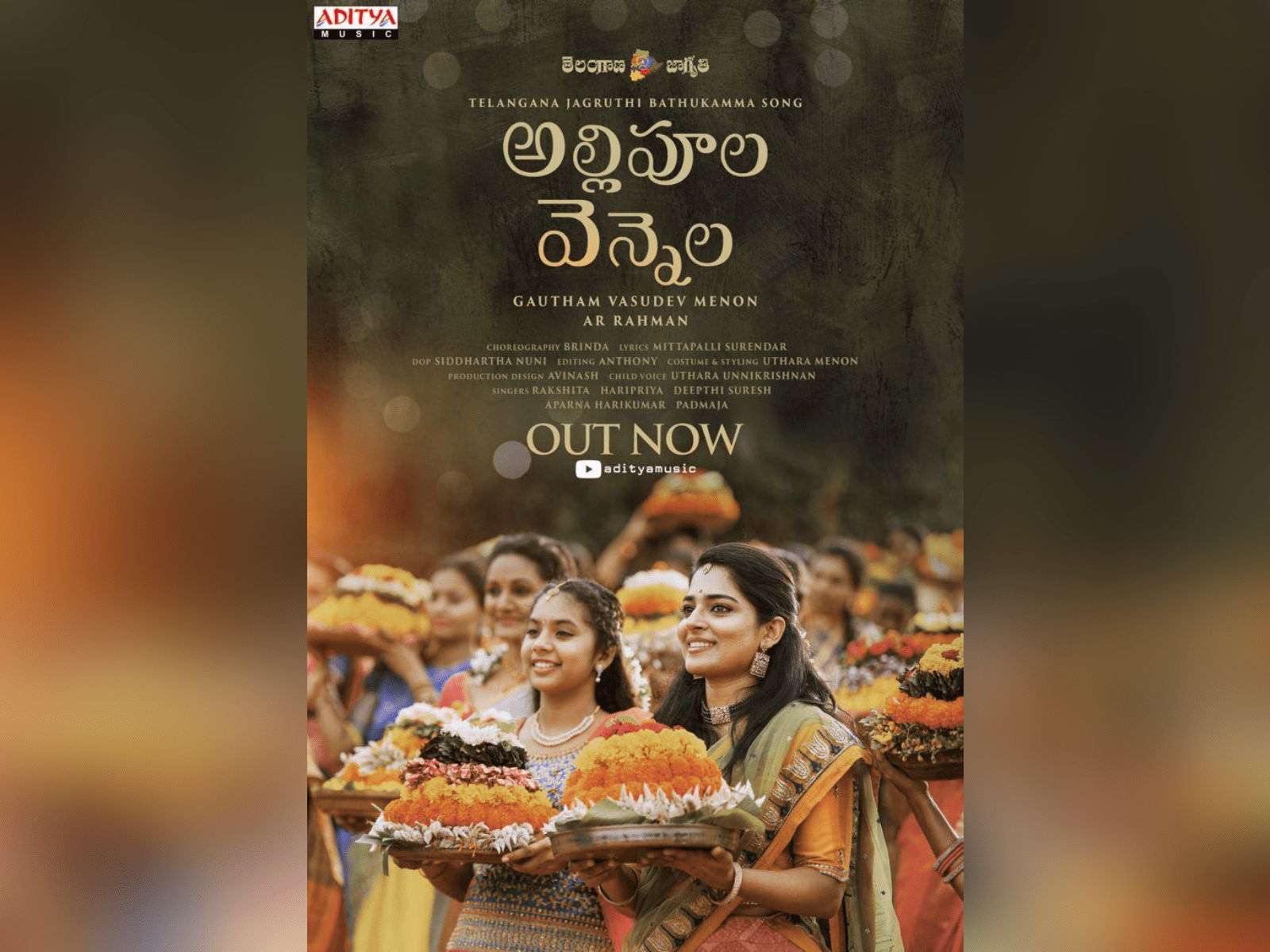 Brace yourselves for the symphonic creation by A.R. Rahman for the Bathukamma festival!
