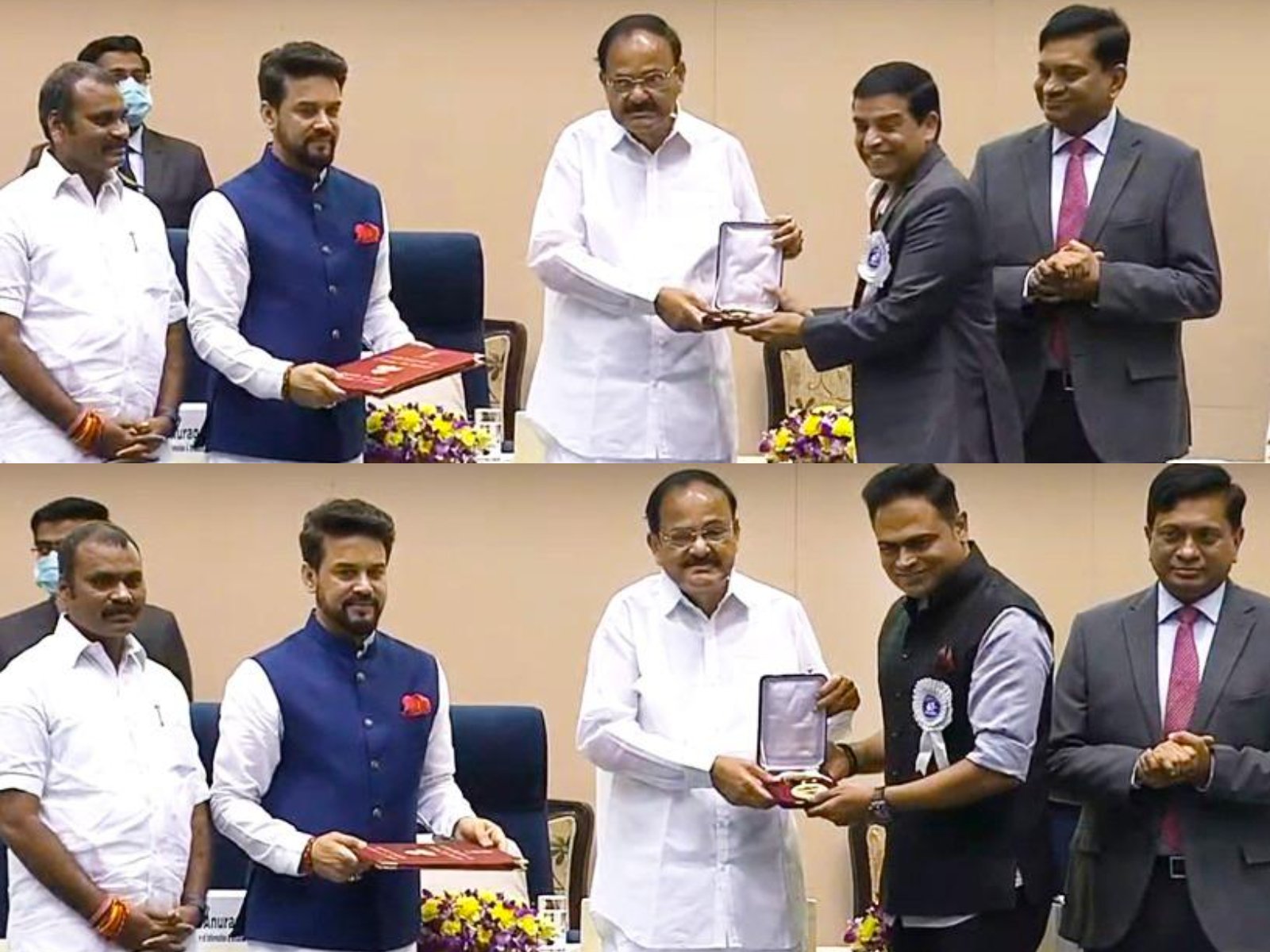 Vamsi Paidipally, Dil Raju Receive National Award For Maharshi