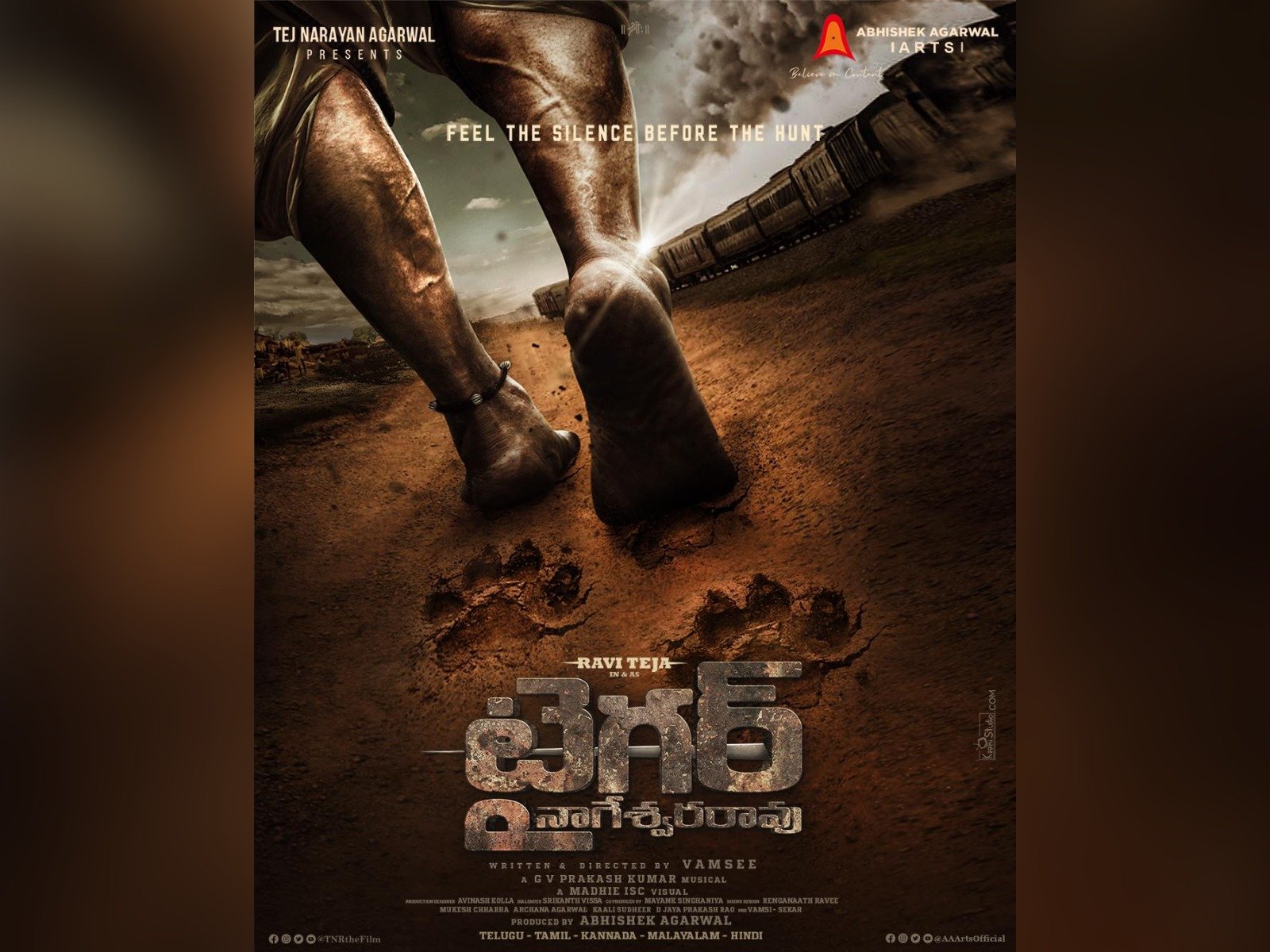 Ravi Teja's Pan Indian Film #RT71 Titled Tiger Nageswara Rao