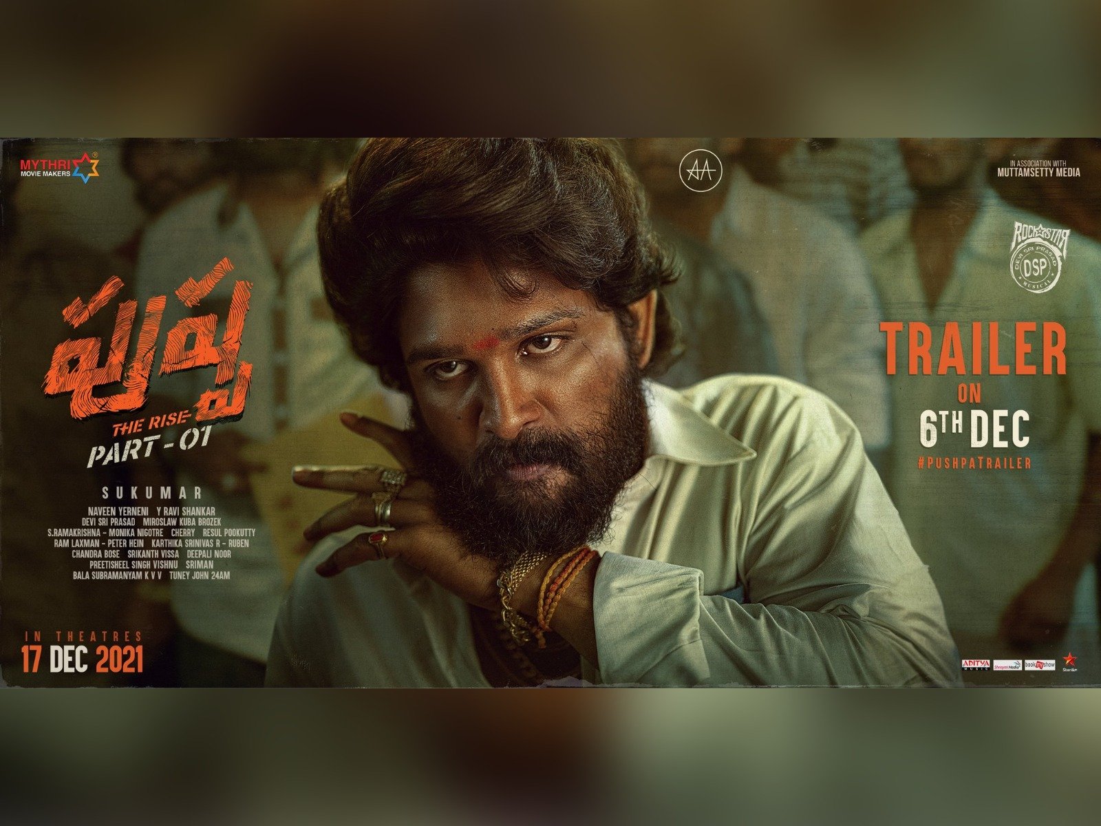 Pushpa Trailer On Dec 6th