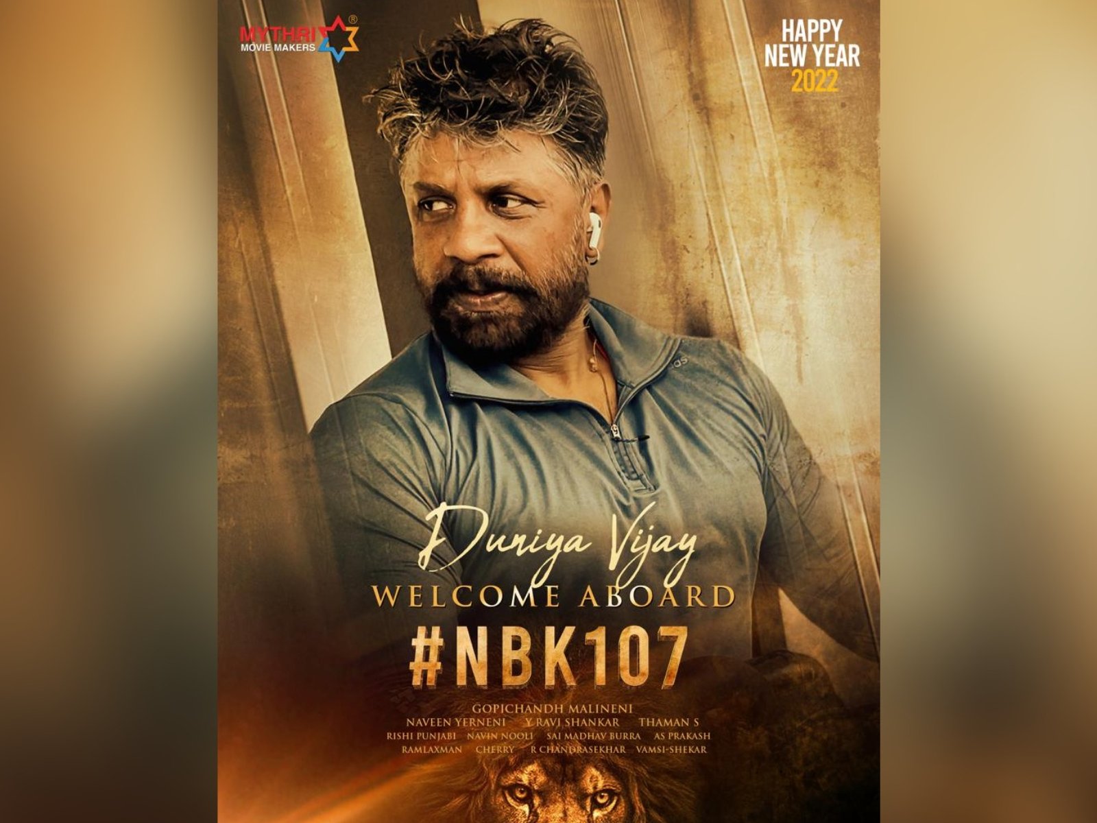 Duniya Vijay On Board For Nandamuri Balakrishna's #NBK107