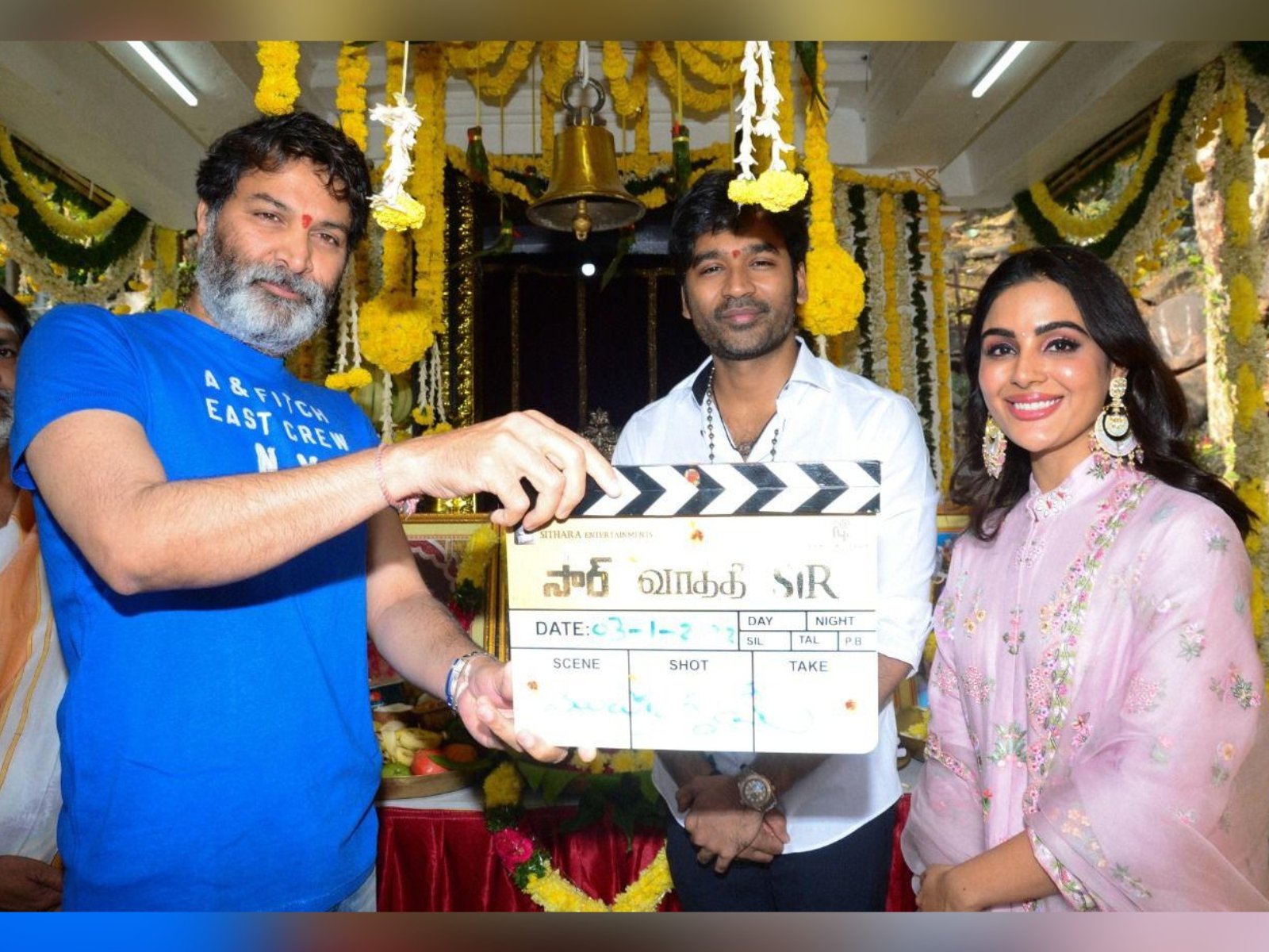 Dhanush's Telugu-Tamil Bilingual SIR/Vaathi, Formally Launched