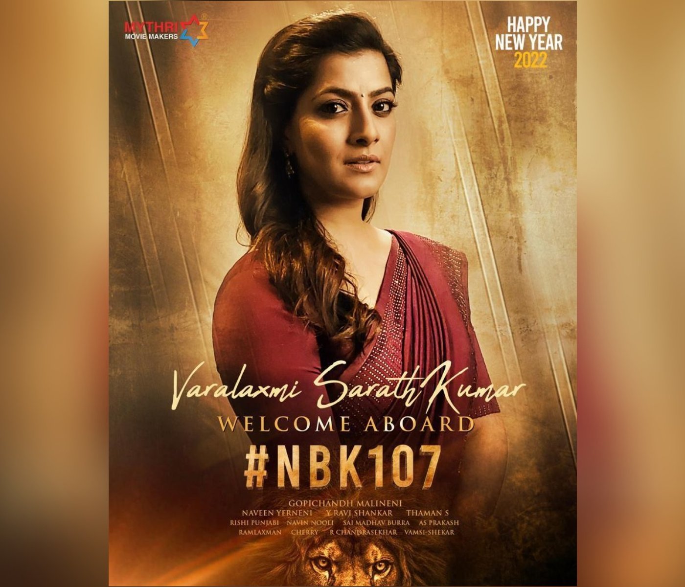 Varalaxmi Sarathkumar On Board For #NBK107