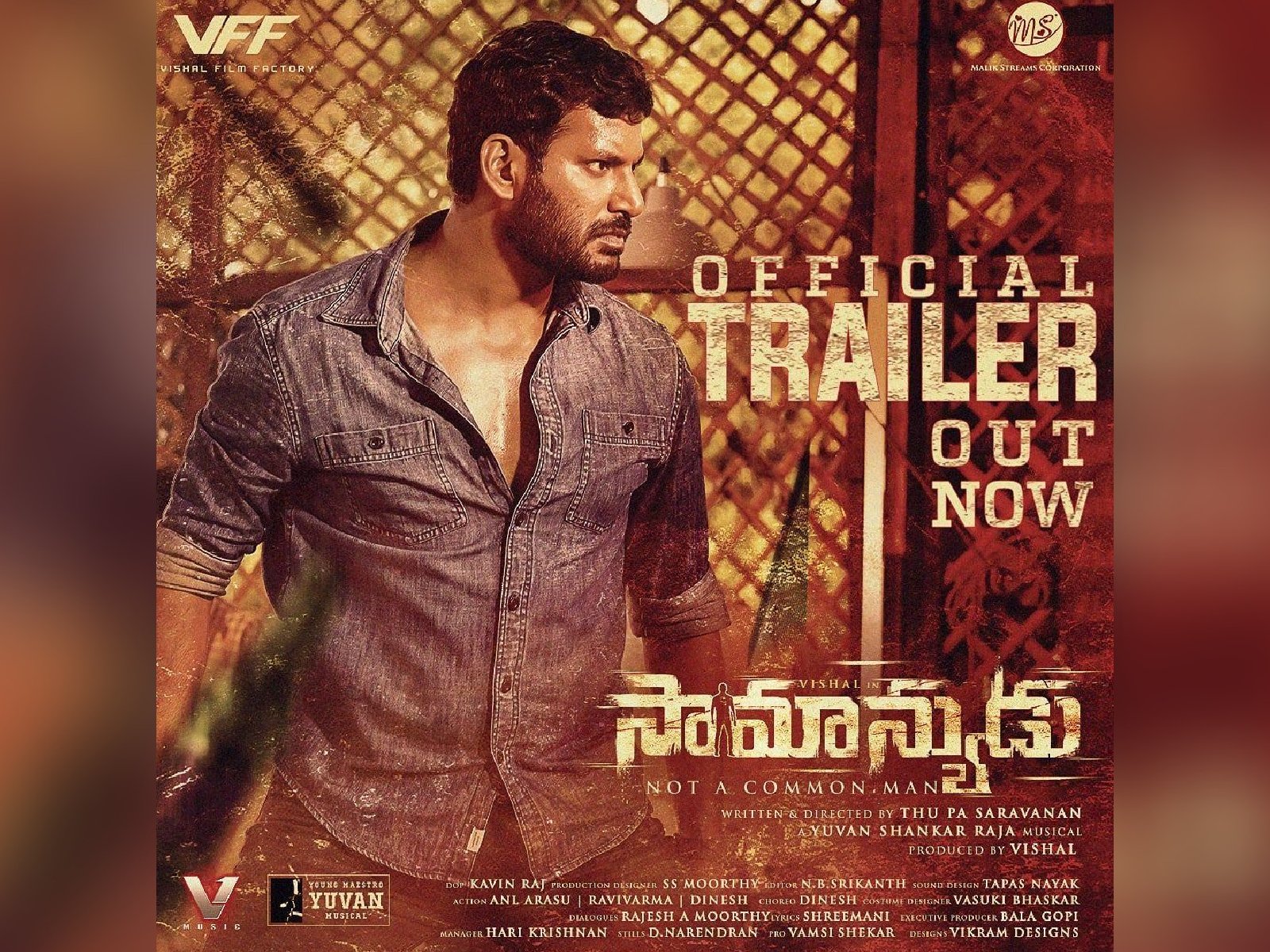 Vishal’s Saamanyudu Trailer Unveiled