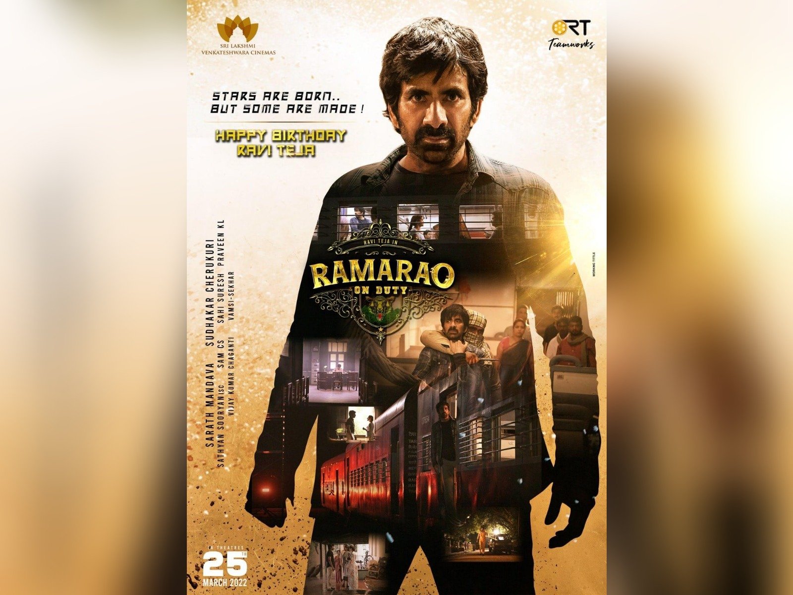 Mass Maharaja Ravi Teja’s Special Birthday Poster From Ramarao On Duty Unveiled