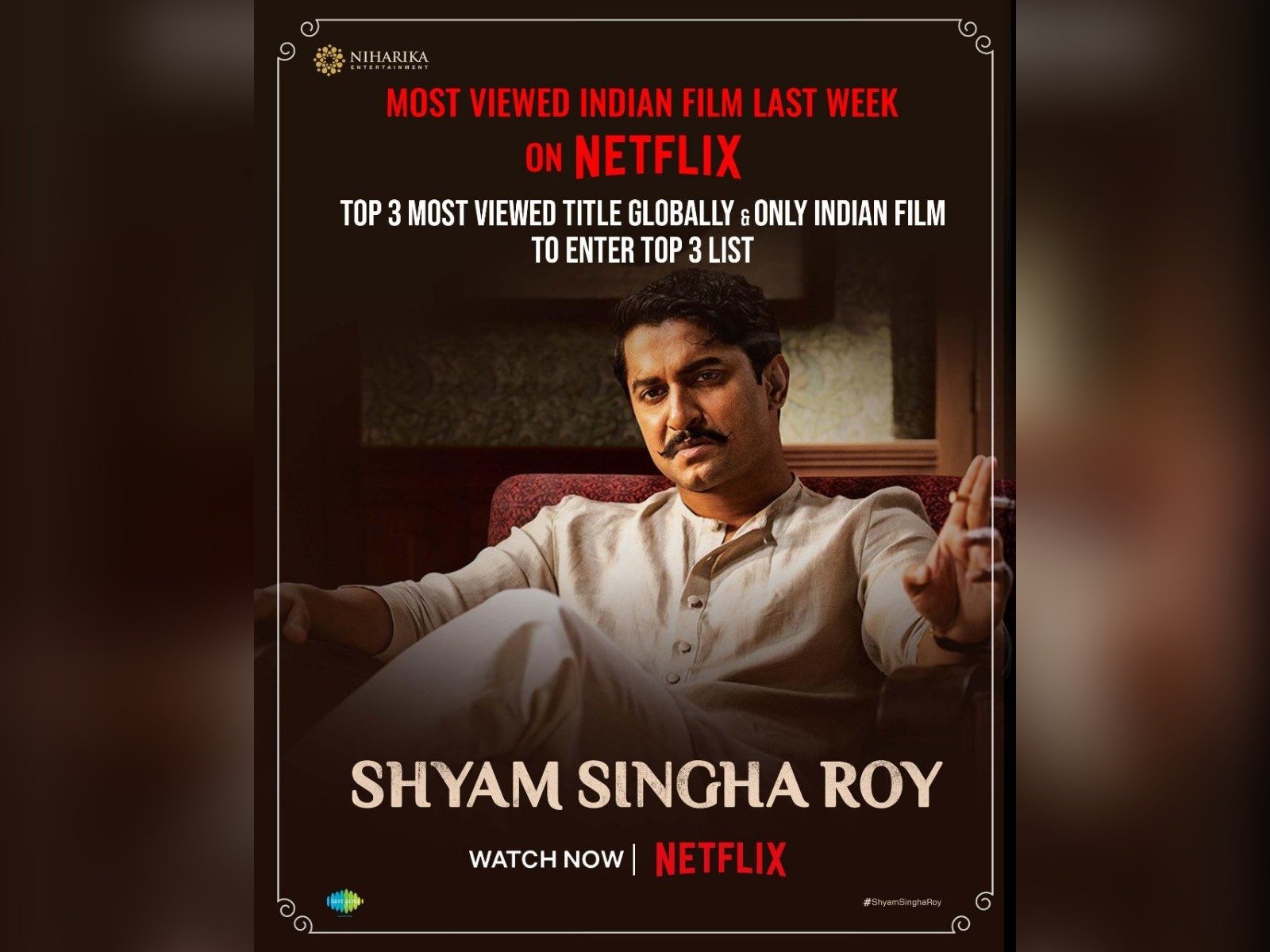 Shyam Singha Roy Third Most-Watched Film On Netflix