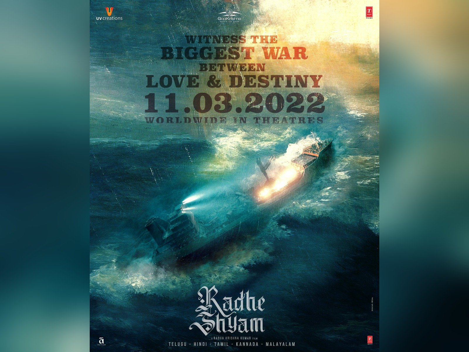 Radhe Shyam from March 11th, 2022