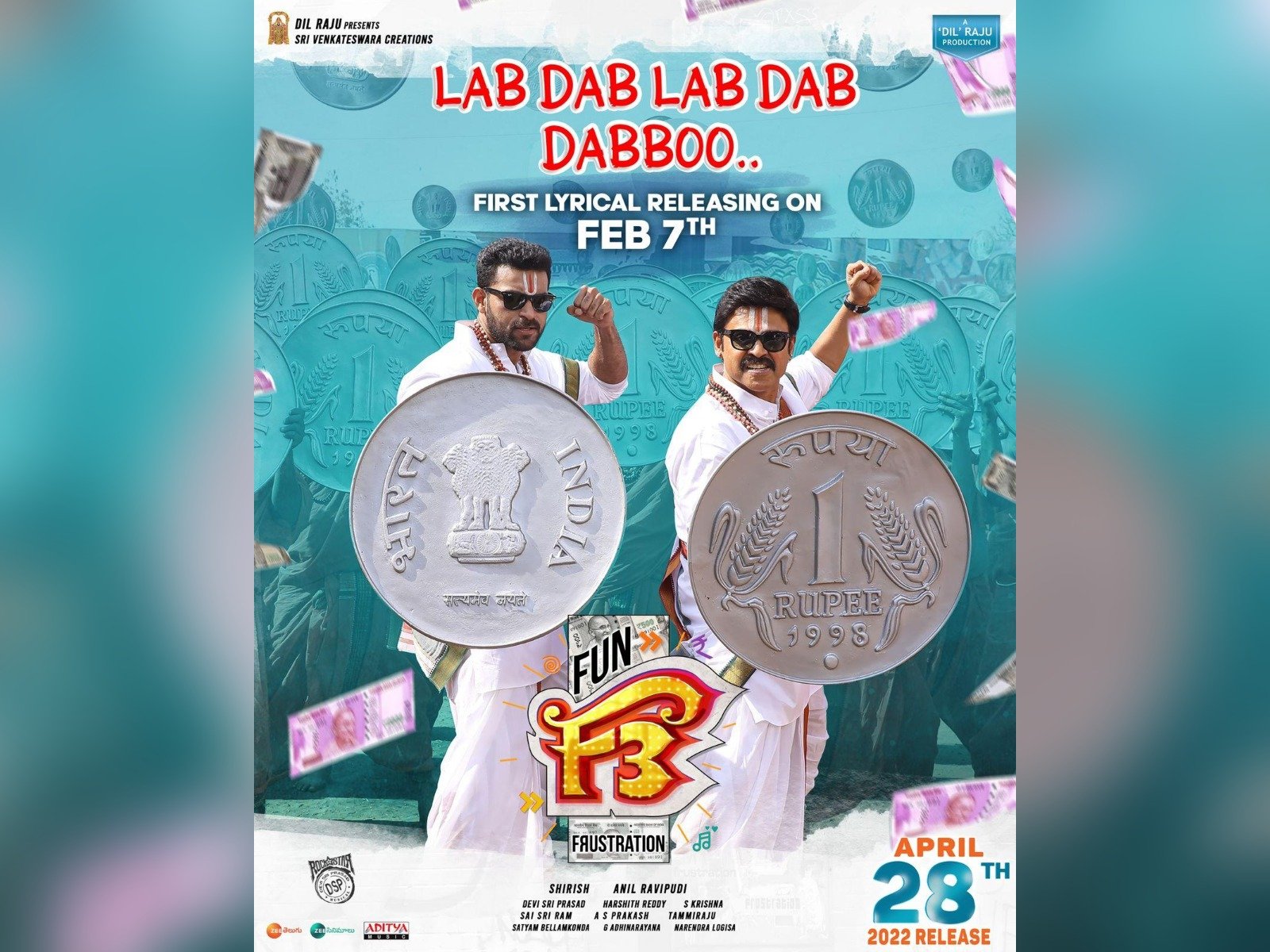 F3 First Single Lab Dab Lab Dab Dabboo To Be Out On February 7th