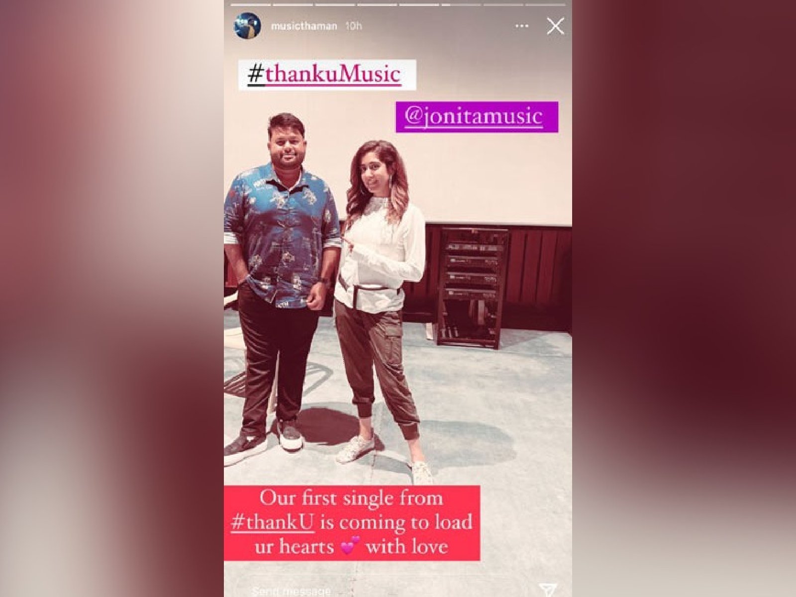Thaman Shares about the First single from Thank You
