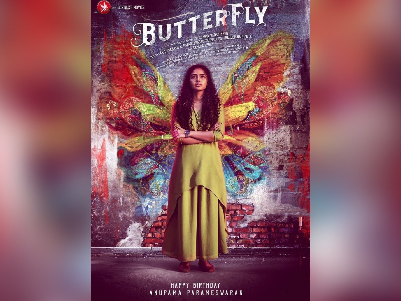 Intriguing and creative First Look of  Anupama Parameswaran  as Butterfly