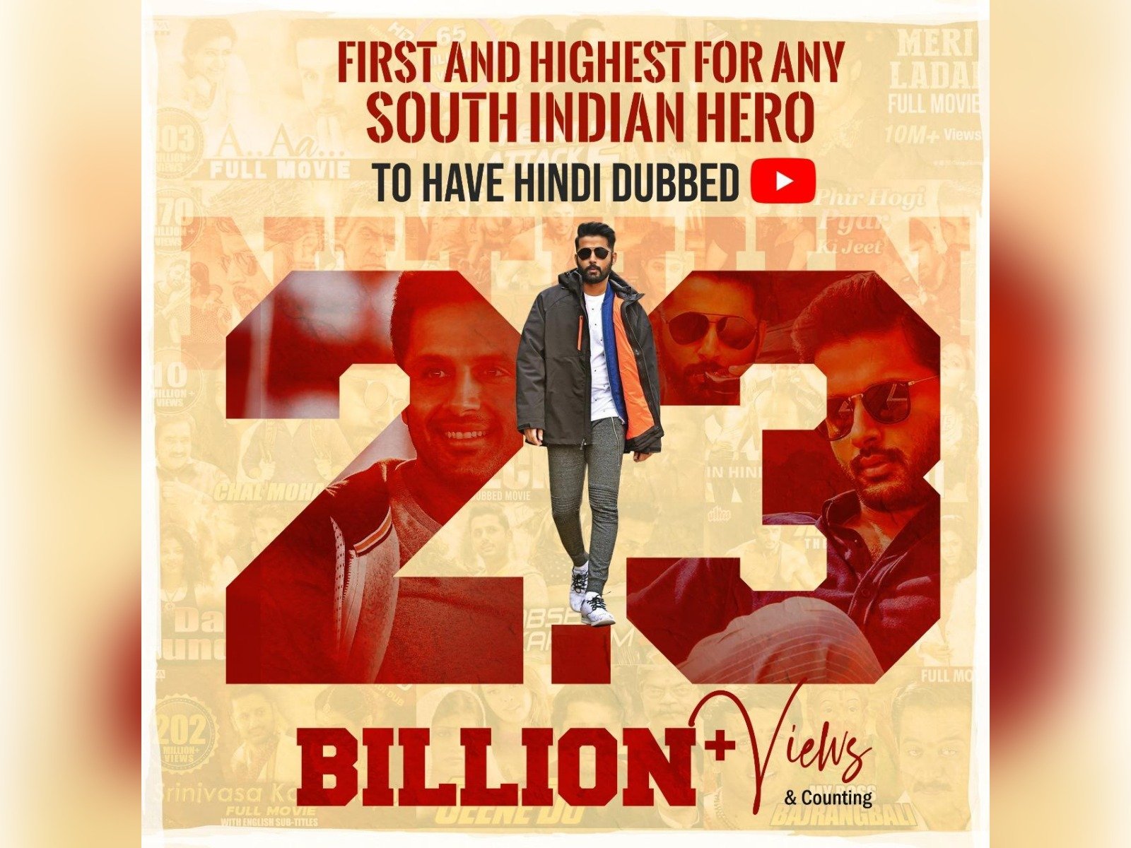 Nithiin Hindi Dubbed Films Cross 2.3 Billion Views On YouTube