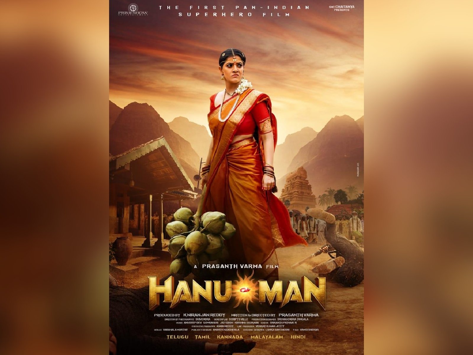 Varalaxmi Sarathkumar’s First Look In HANU-MAN