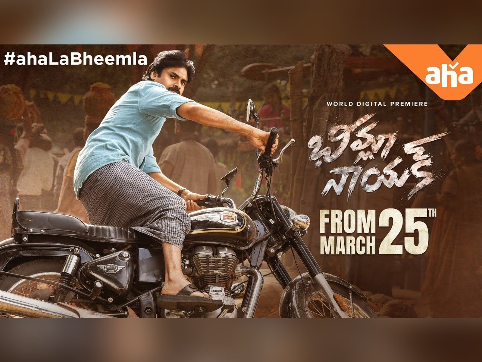 Bheemla Nayak will premiere on Aha on March 25th.