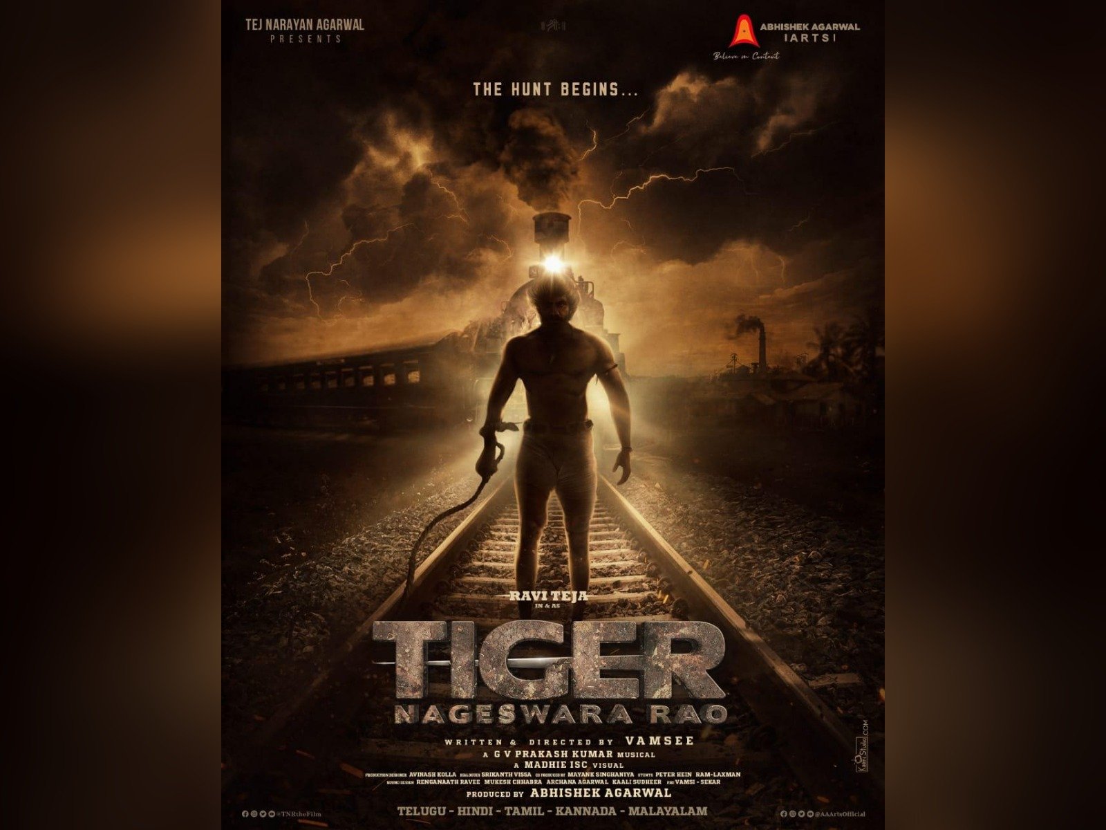 Tiger Nageswara Rao Pre-Look Dropped