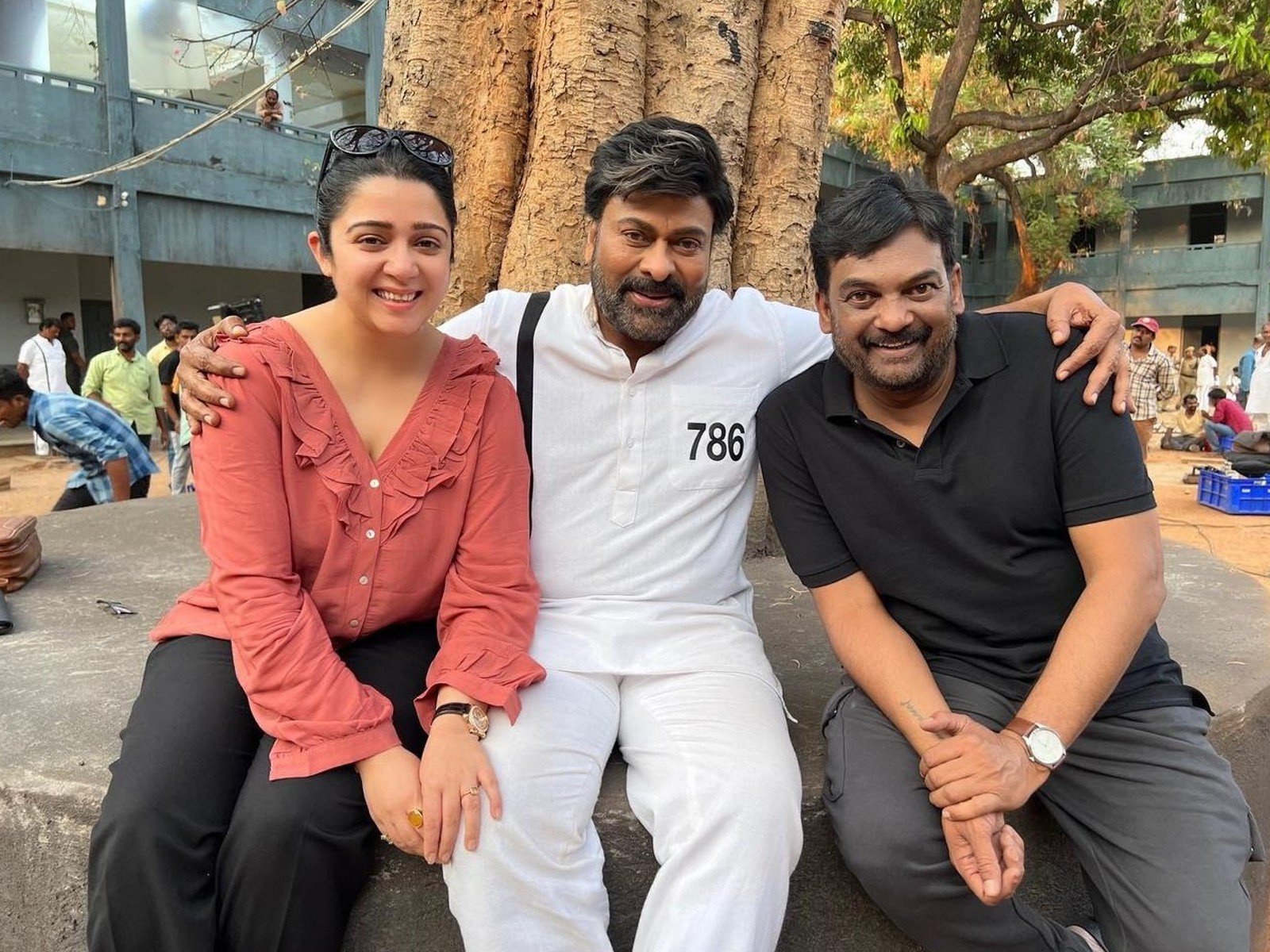 Star Director Puri Jagannadh Joins The Shoot Of Megastar Chiranjeevi's Film Godfather