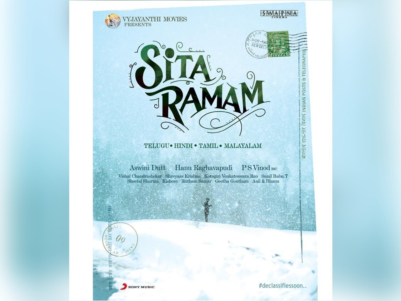 Dulquer Salmaan's Production No 7 Titled Seetha Ramam