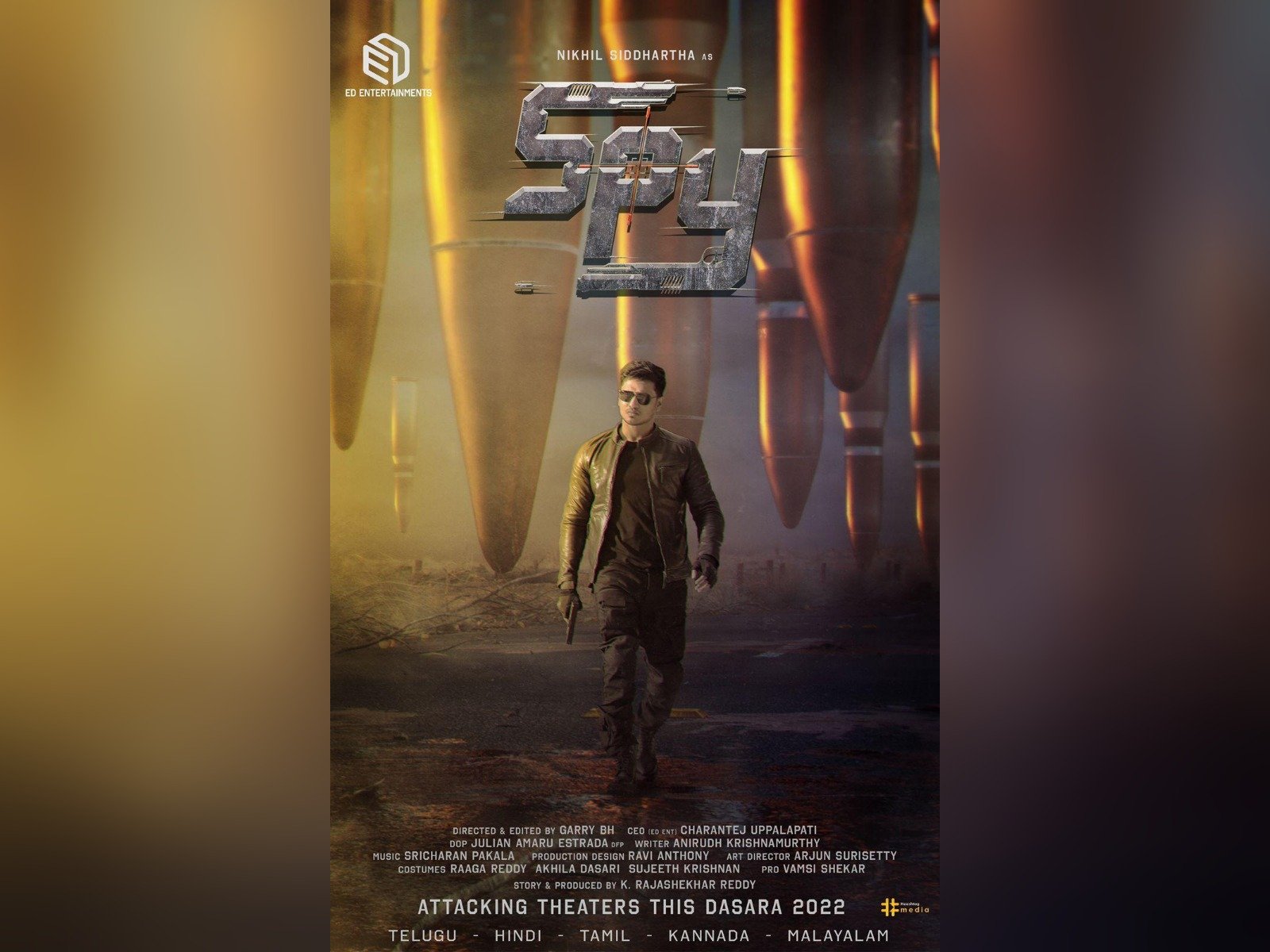 Nikhil, Garry BH, Ed Entertainments Pan India Film Titled SPY