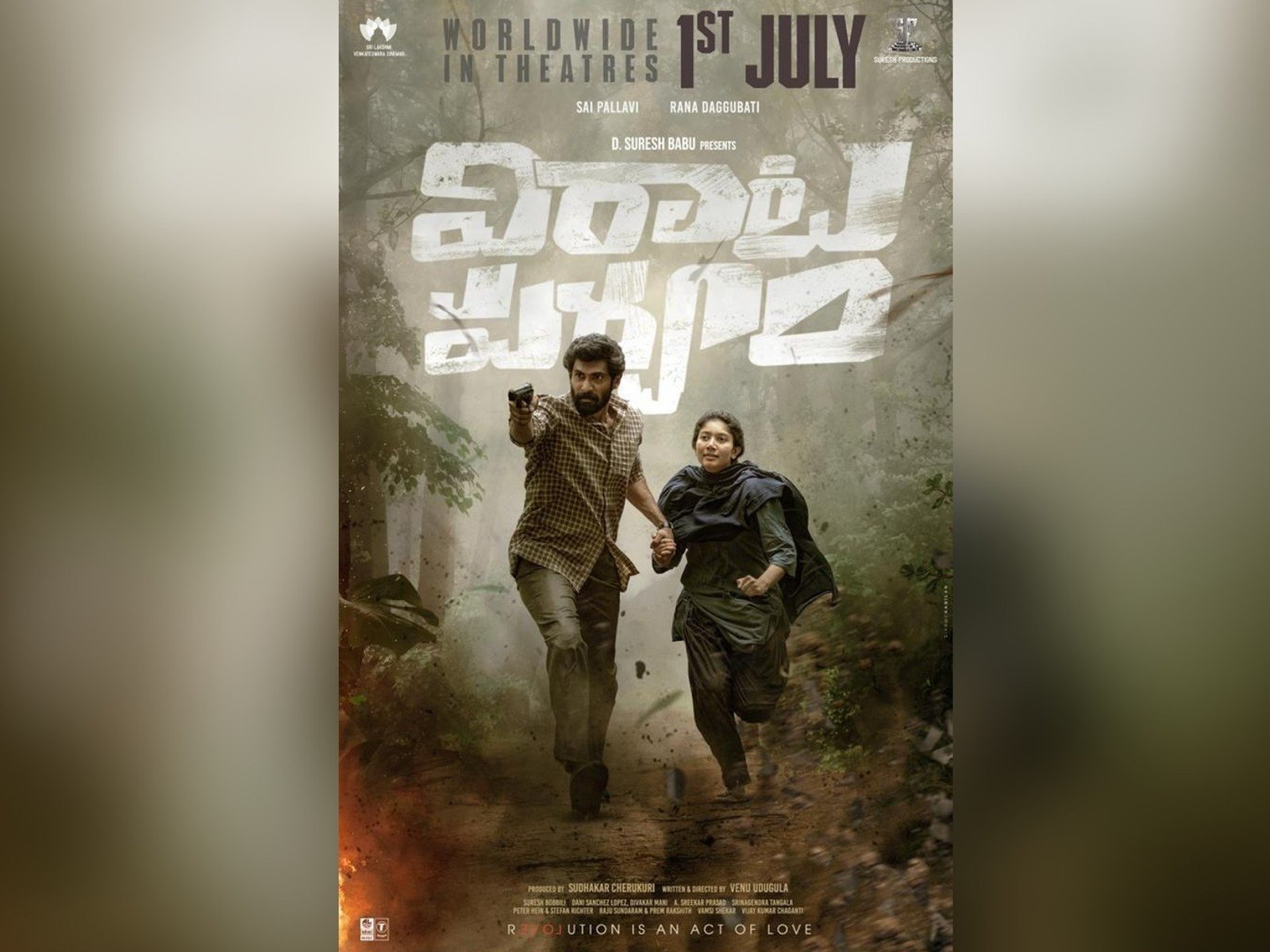 Virata Parvam Releasing Worldwide In Theatres On July 1st