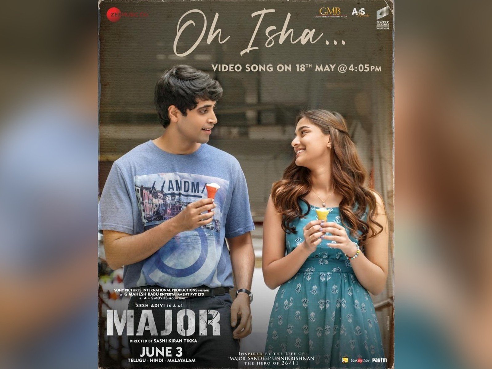 Major’s Oh Isha Video Song To Be Out On May 18th