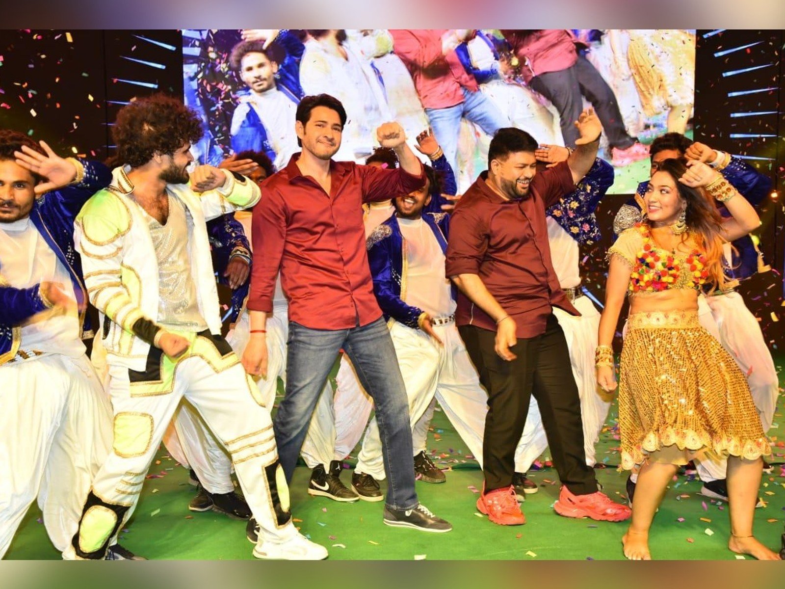 Superstar Mahesh Babu at Ma Ma Mass Celebrations of SVP movie