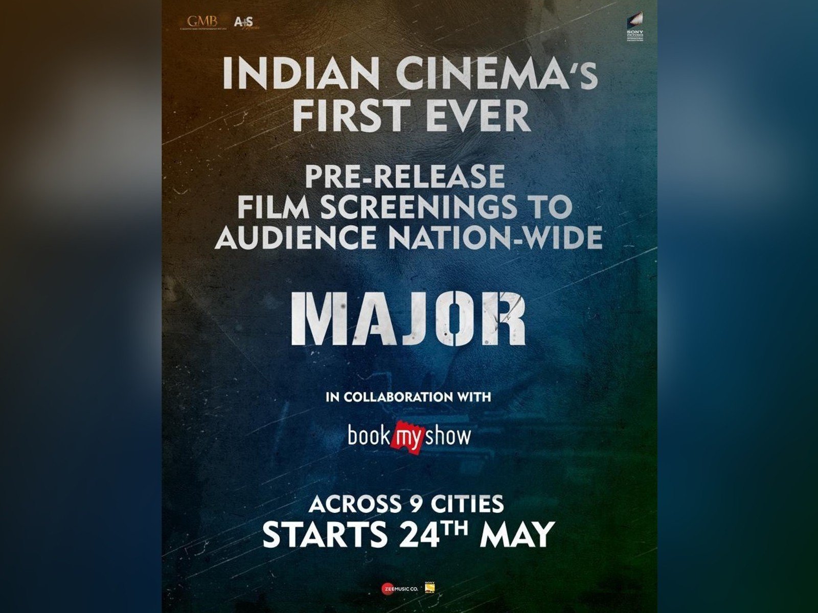 Adivi Sesh’s Pan India Film Major Teams Up With BookMyShow, Previews Across The Country