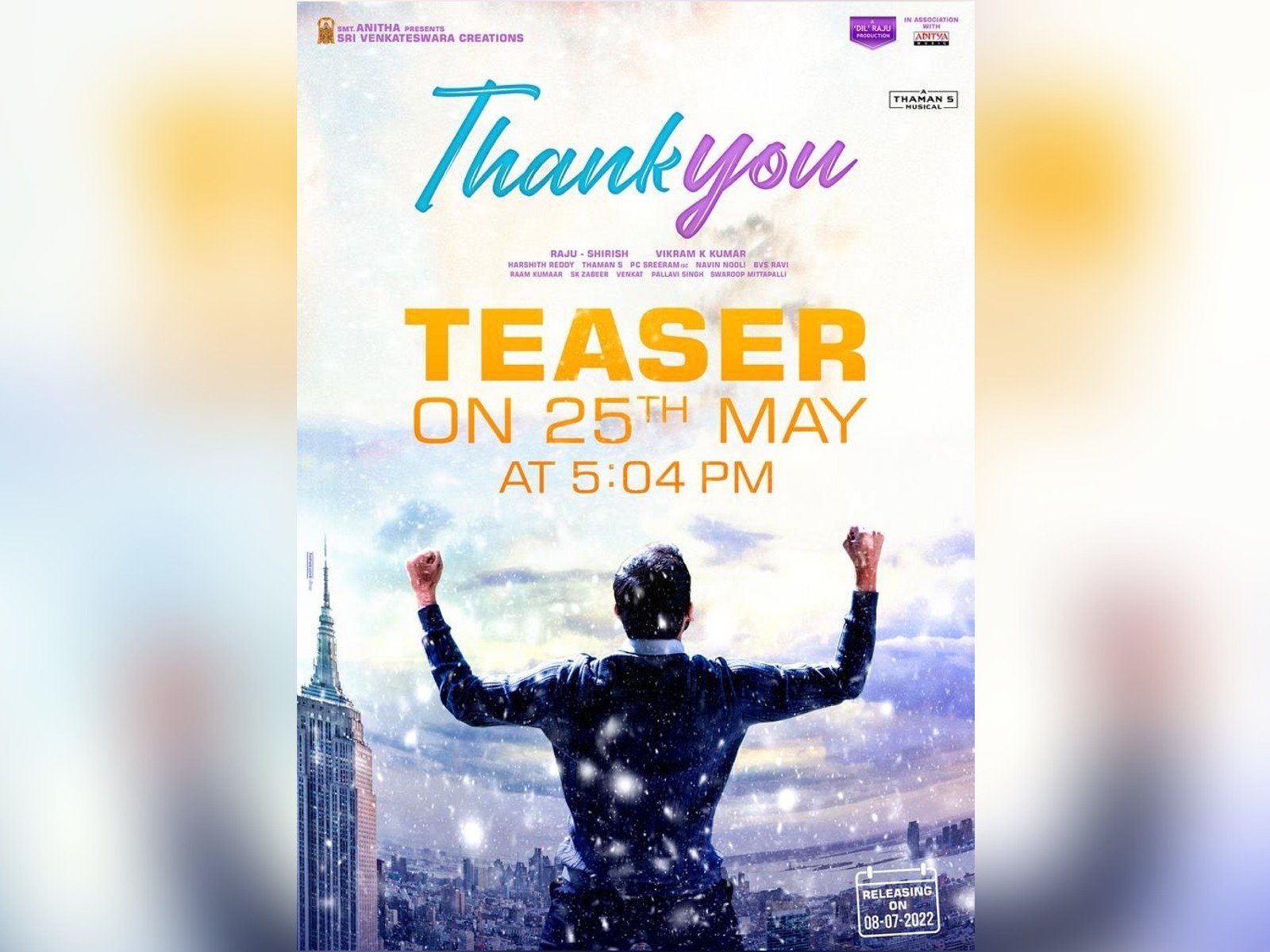 Thank You Teaser will be unveiled on 25th May