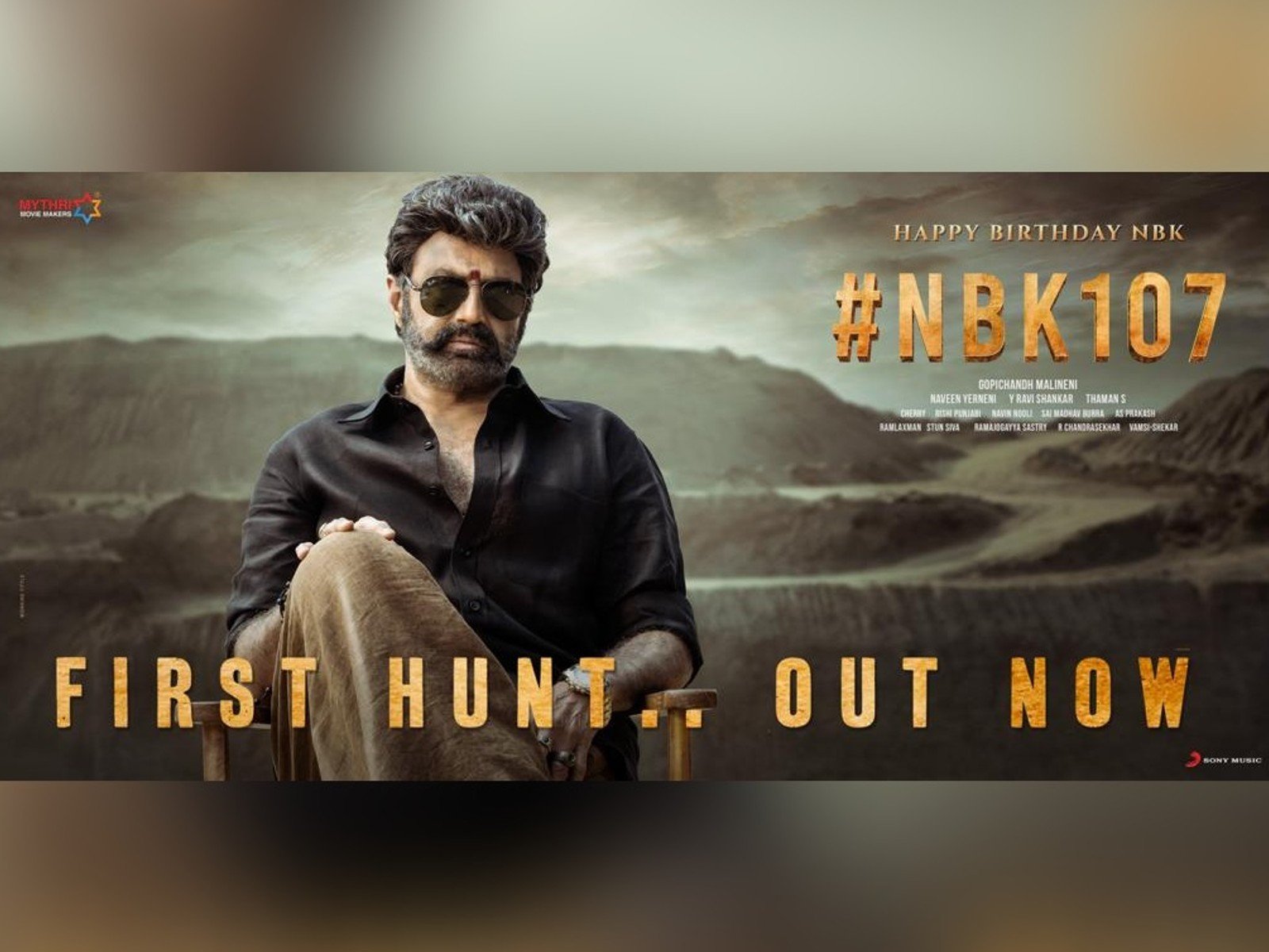 Nandamuri Balakrishna's #NBK107 First Hunt (Teaser) Out