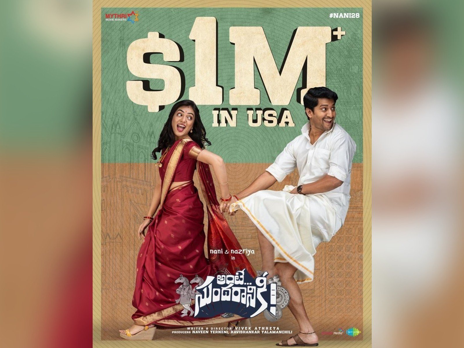 Ante Sundaraniki Surpasses 1 Million Dollar In Overseas
