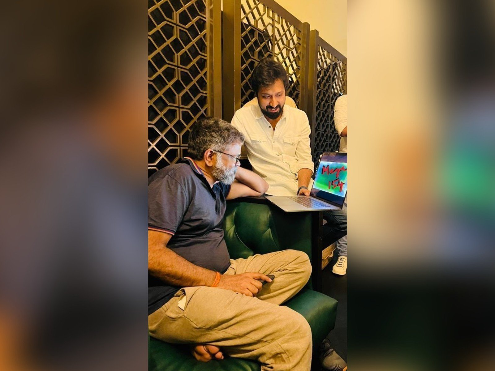 Director Sukumar Visits The Sets Of Mega154, Shoot Underway In Hyderabad