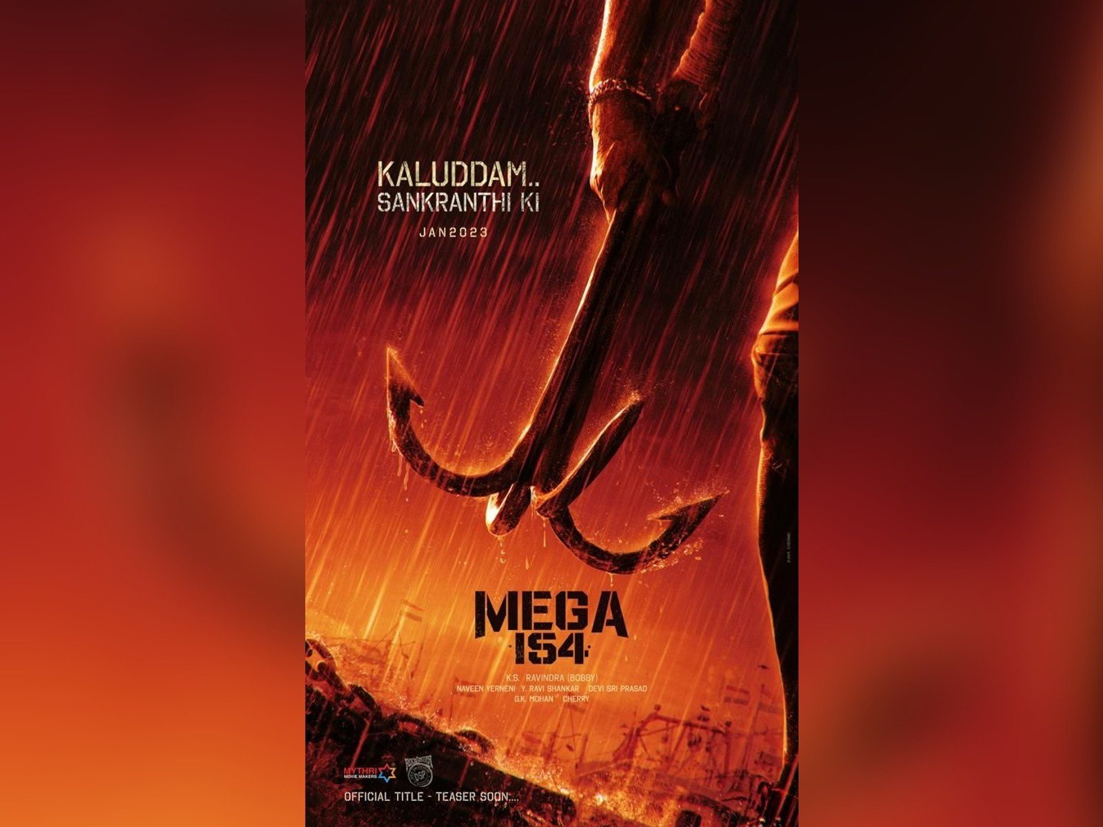 Mega154’s Worldwide Grand Release in Theatres For Sankranthi 2023