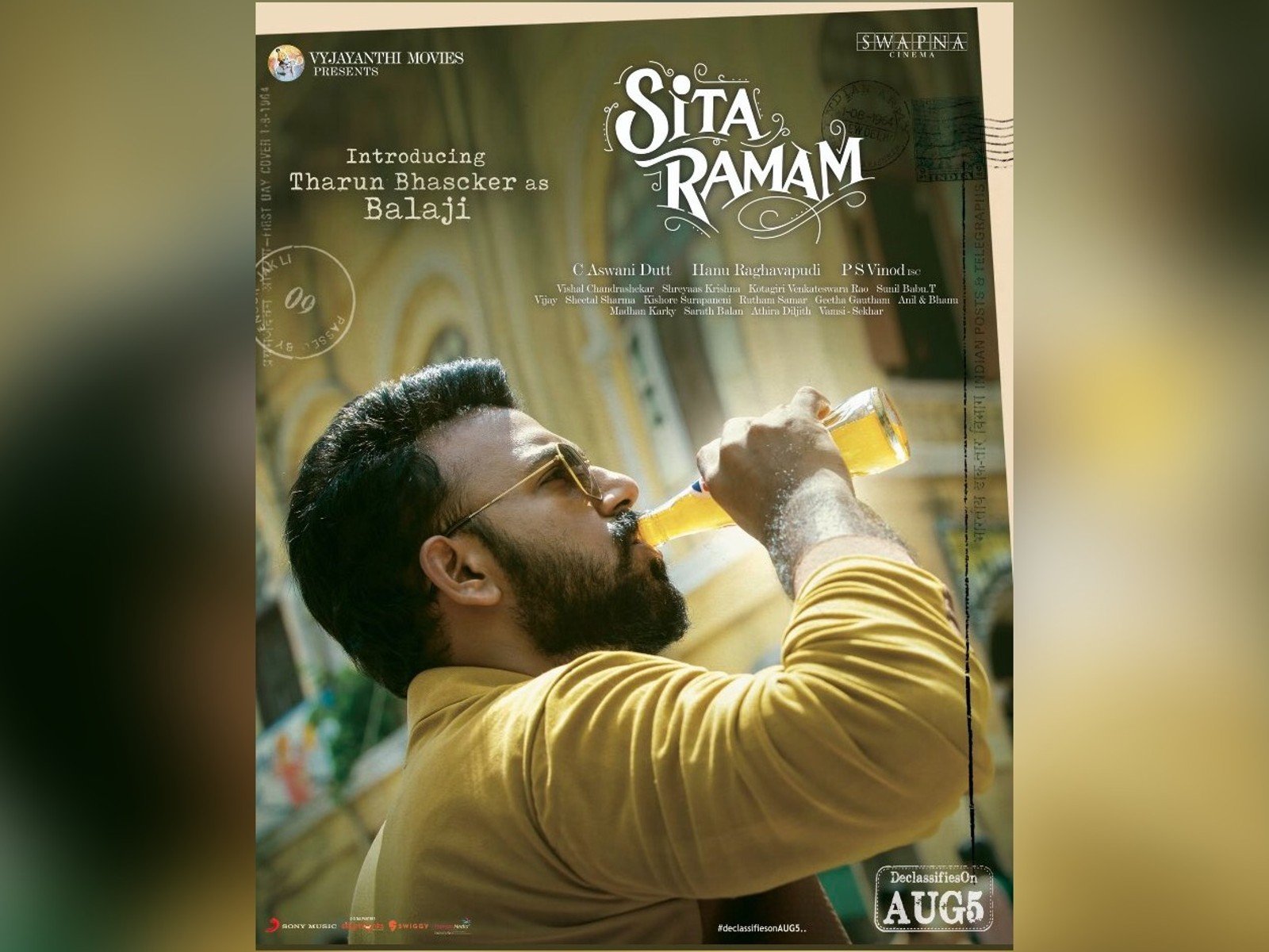 Introducing Tharun Bhascker as ?????? from Sita Ramam.