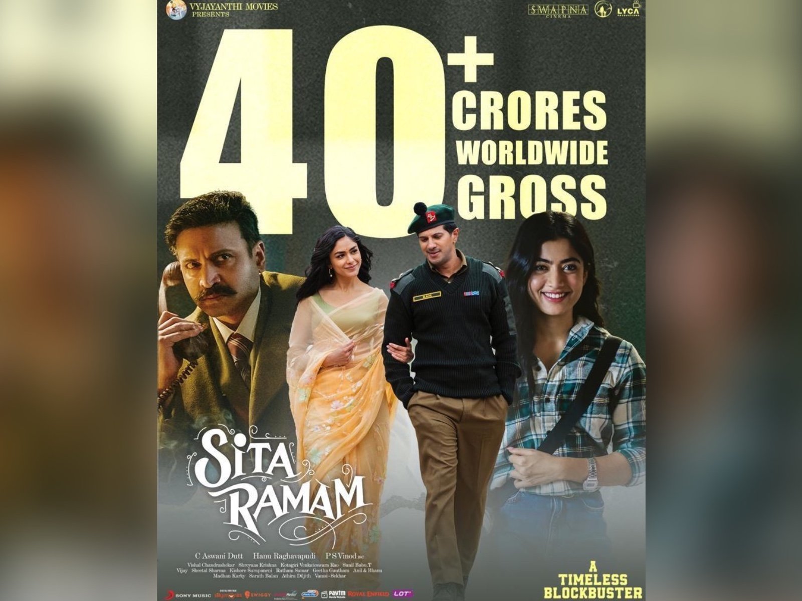 Sita Ramam Collects 40 Crore plus Gross Worldwide In First Week