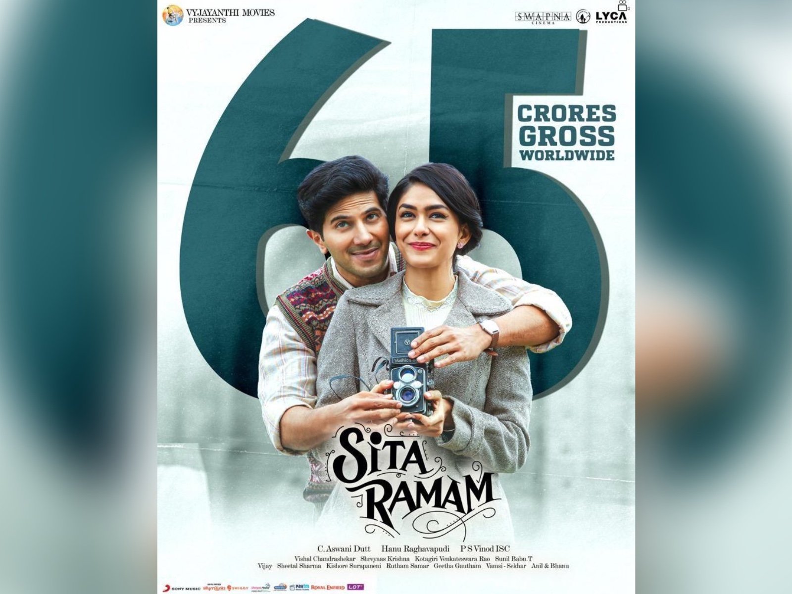 Sita Ramam Collects 65 Crore plus Gross Worldwide