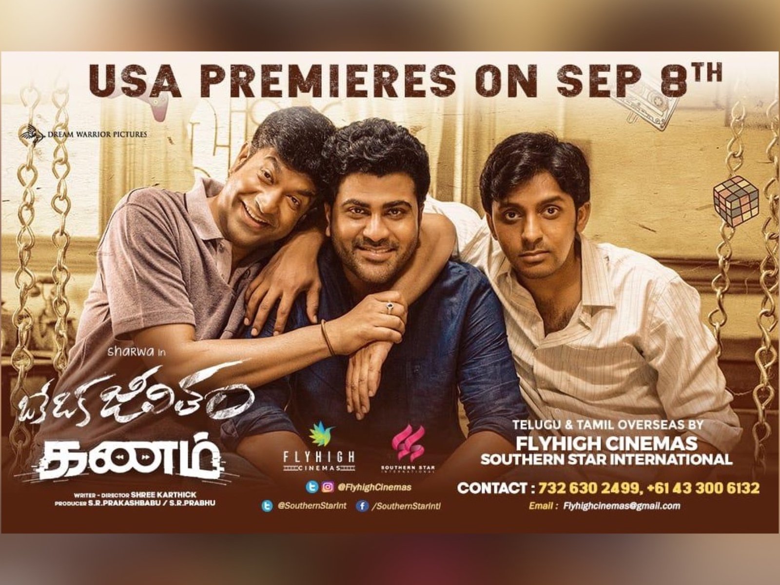 Sharwanand's bilingual Science fiction flick "OkeOkaJeevitham" Overseas Rights Acquired by Fly High Cinemas