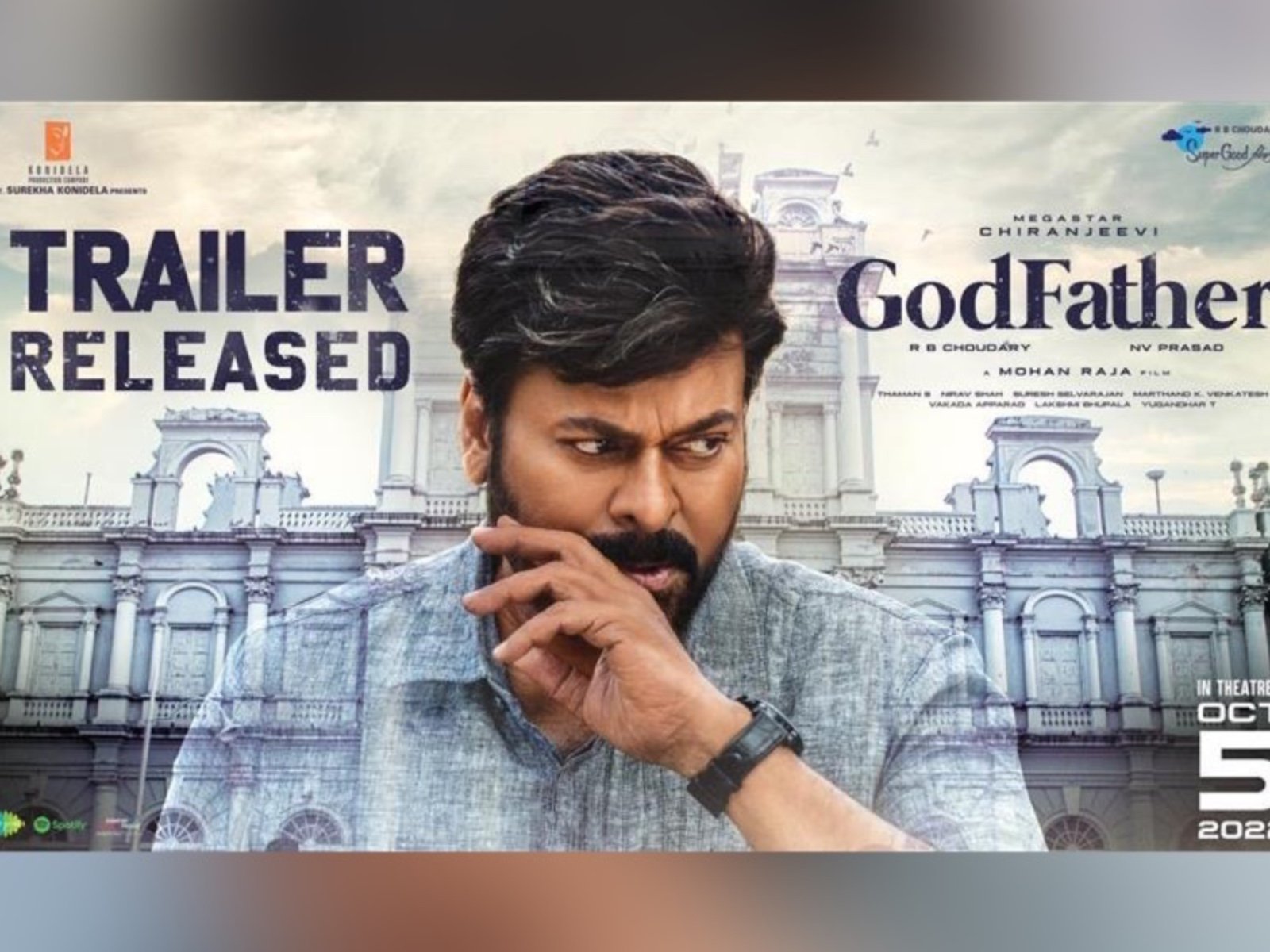 GodFather Mass-appealing Telugu Theatrical Trailer Dropped