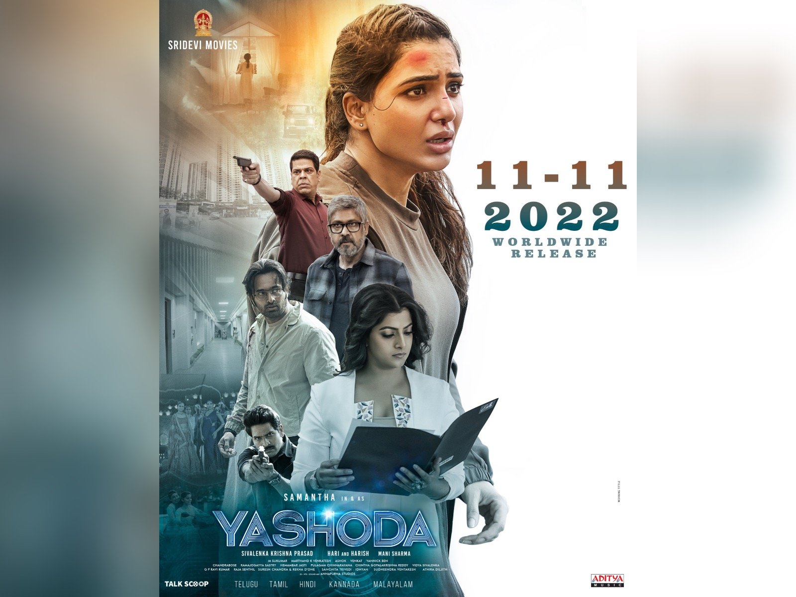 Yashoda Set Its Theatrical Release Date, 11th November.