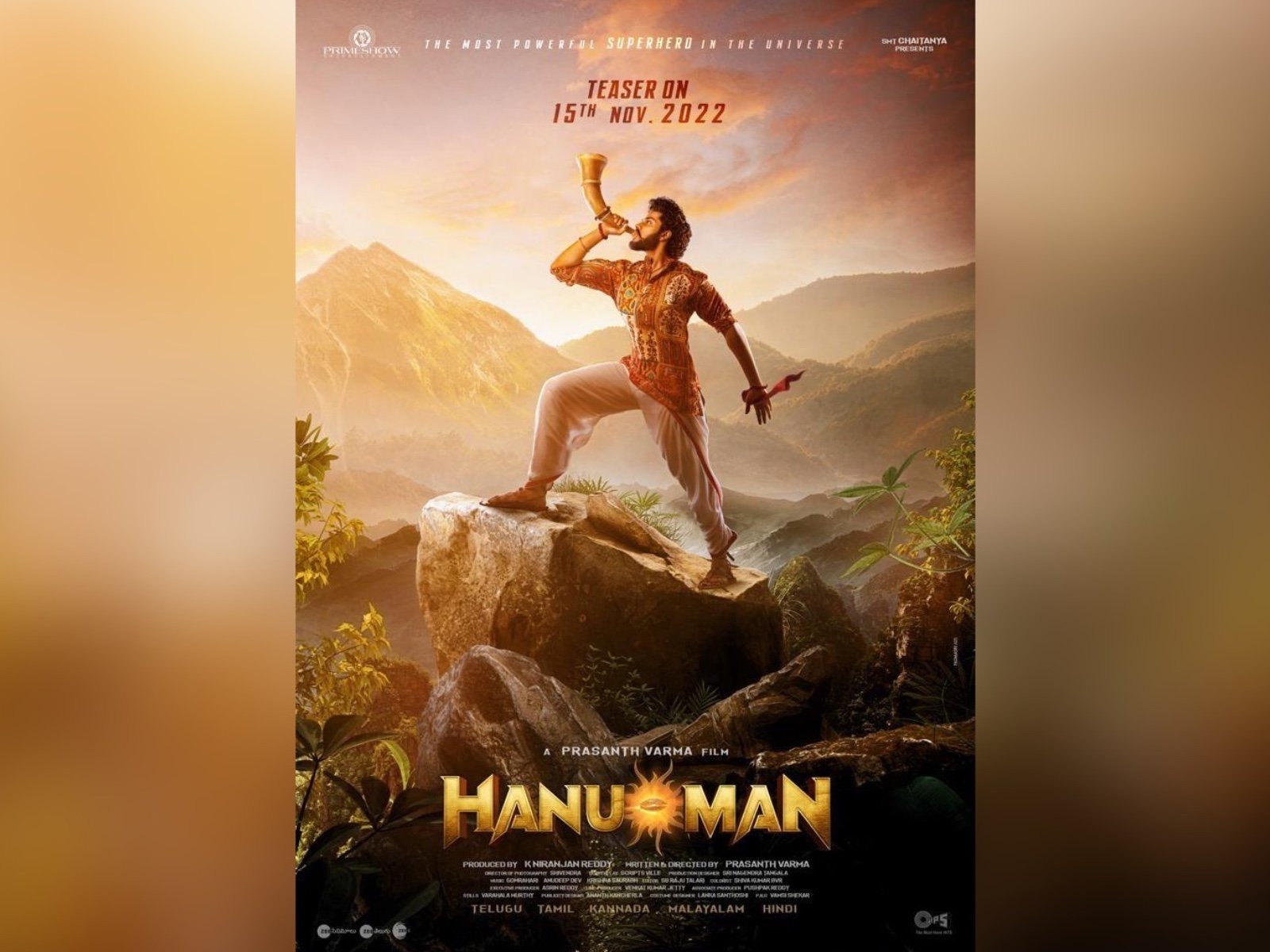 Pan India Movie HANU-MAN Teaser On November 15th