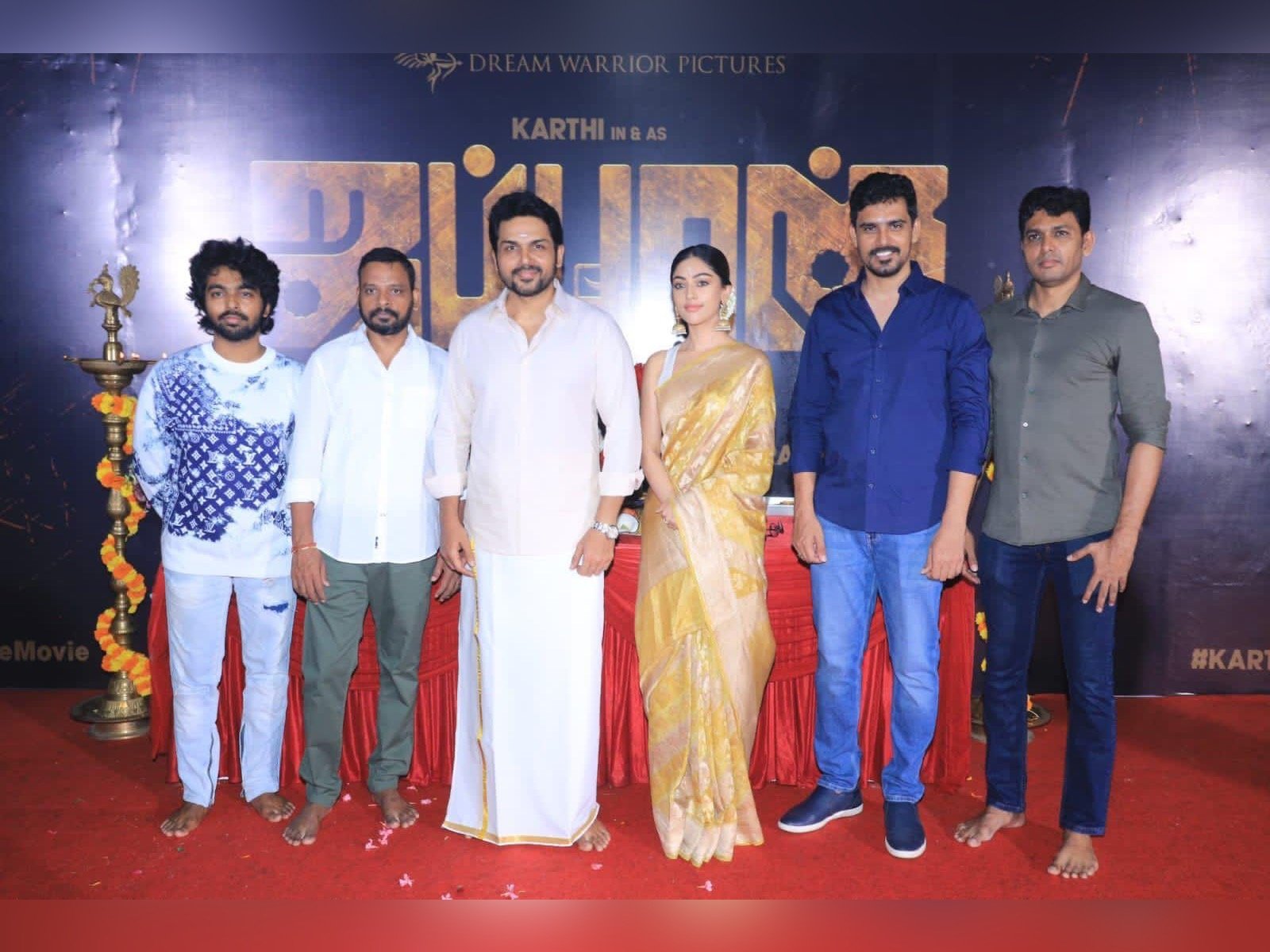 Actor Karthi's 25th film 'Japan' had its grand launch earlier today.