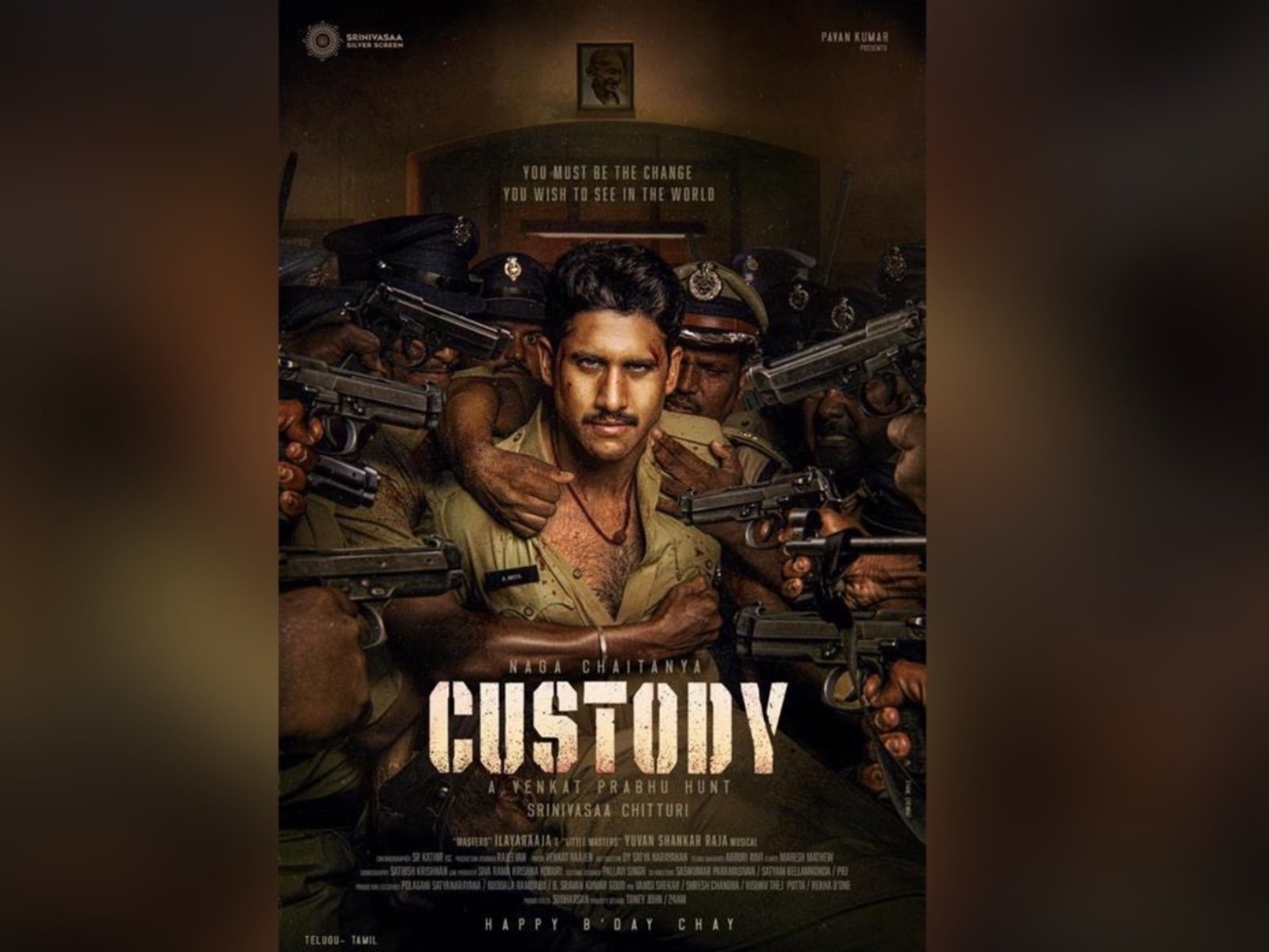 NC 22 titled "CUSTODY", Naga Chaitanya fighting against all odds in the first look