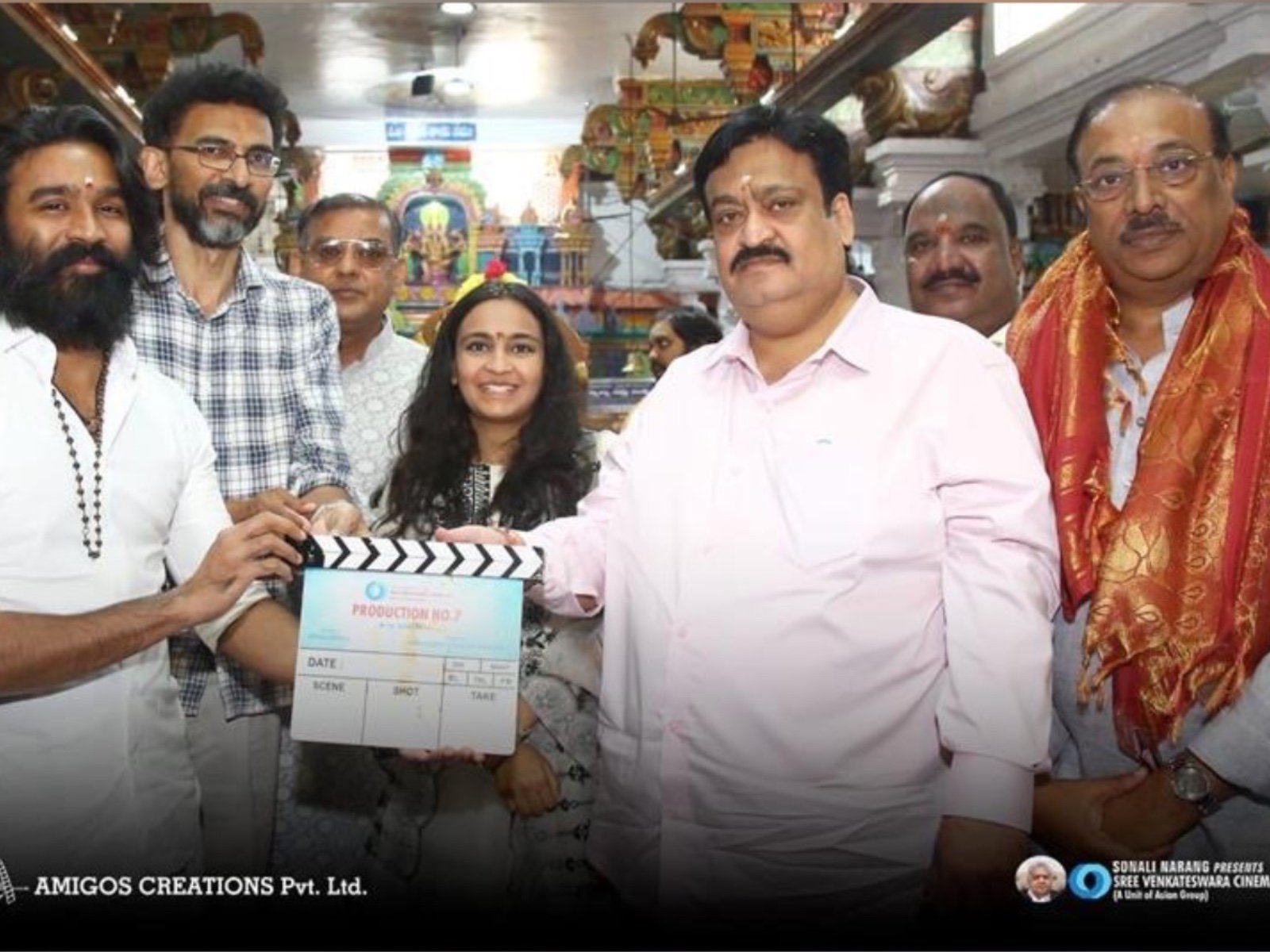 Superstar Dhanush‘s Trilingual Film Launched Grandly