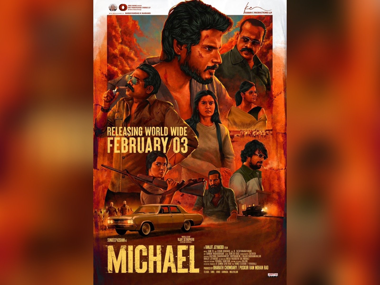 Pan India Film Michael Releasing Worldwide On February 3rd