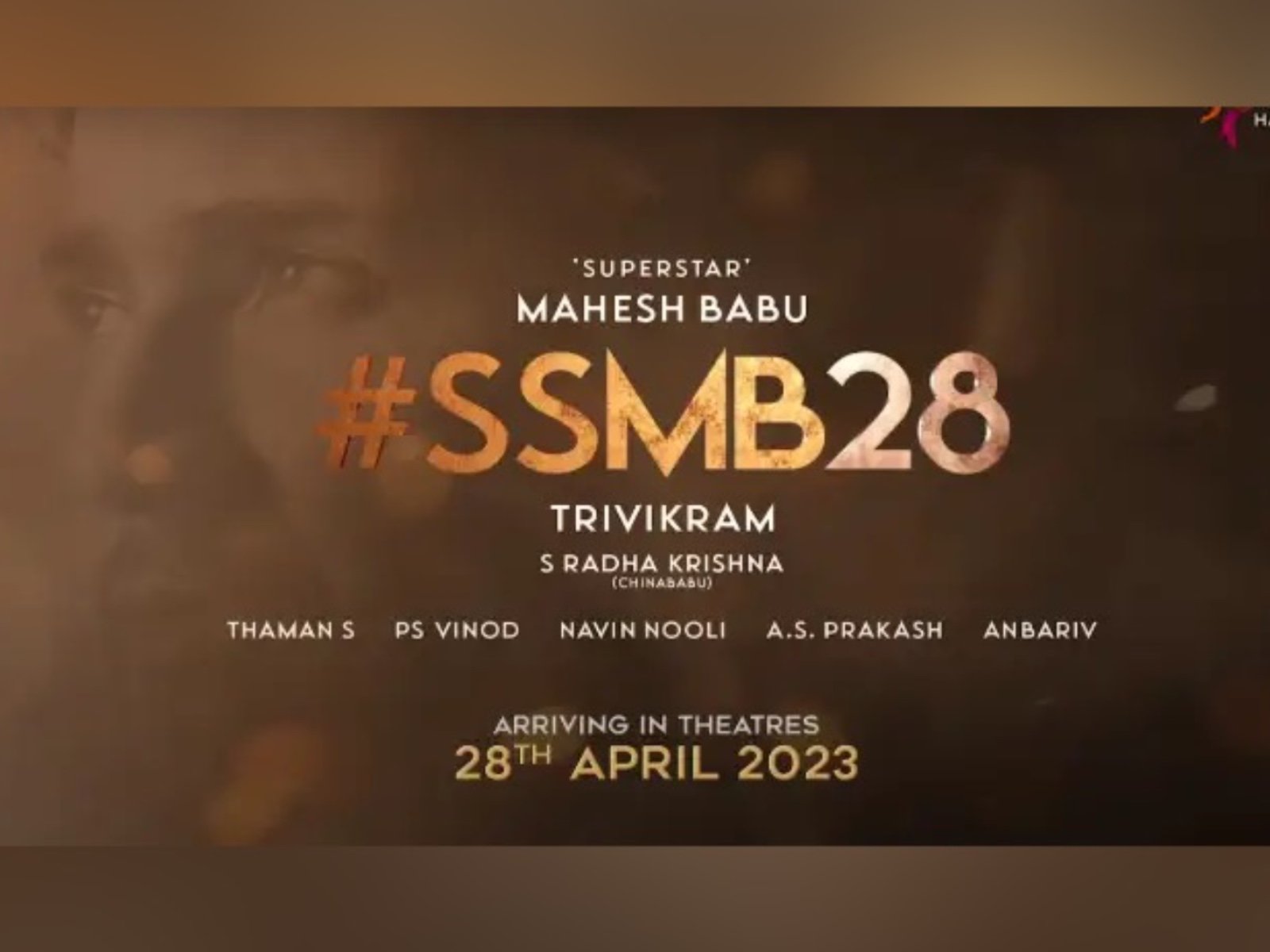 SSMB28 Regular Shoot Begins Tomorrow